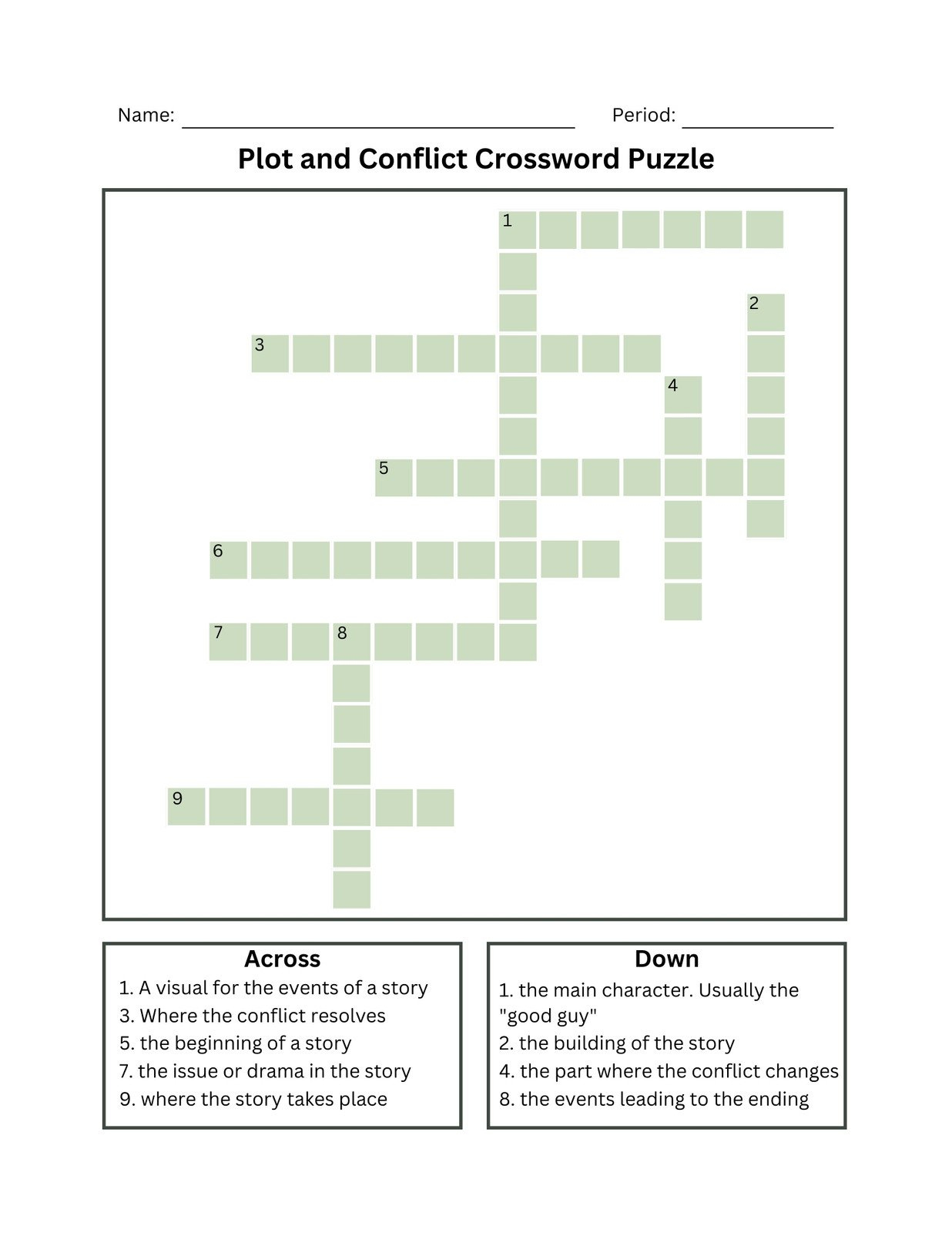 Free And Customizable Crossword Puzzle Templates - Worksheets Library intended for Make Your Own Crossword Puzzle Printable