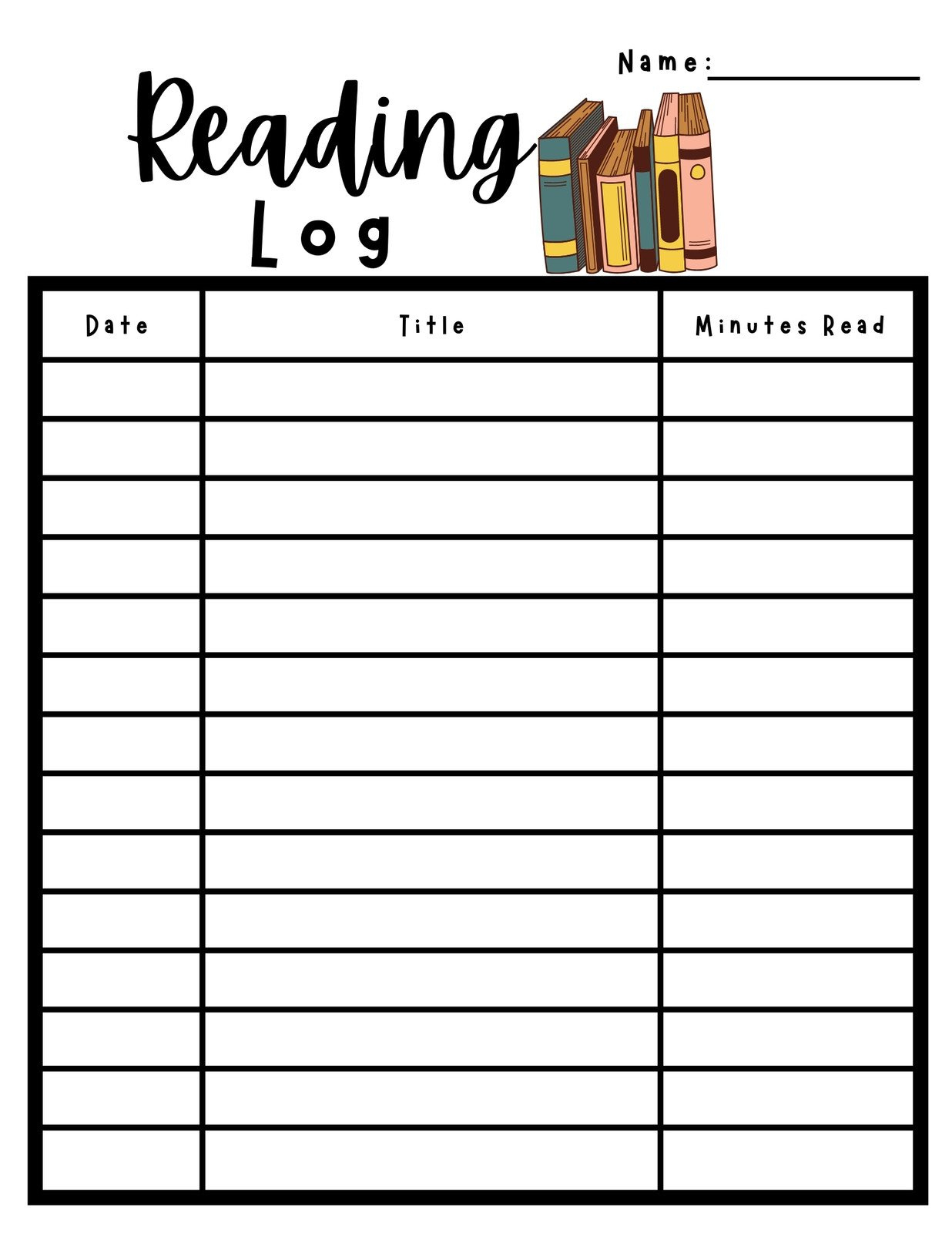 Free And Customizable Reading Log Templates throughout Free Printable Reading Log