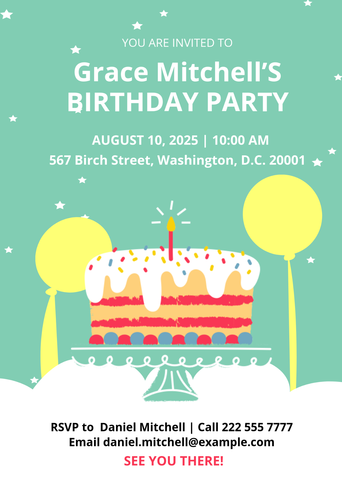 Free Birthday Invitation Templates, Editable And Printable within Free Printable Birthday Invitation Templates
