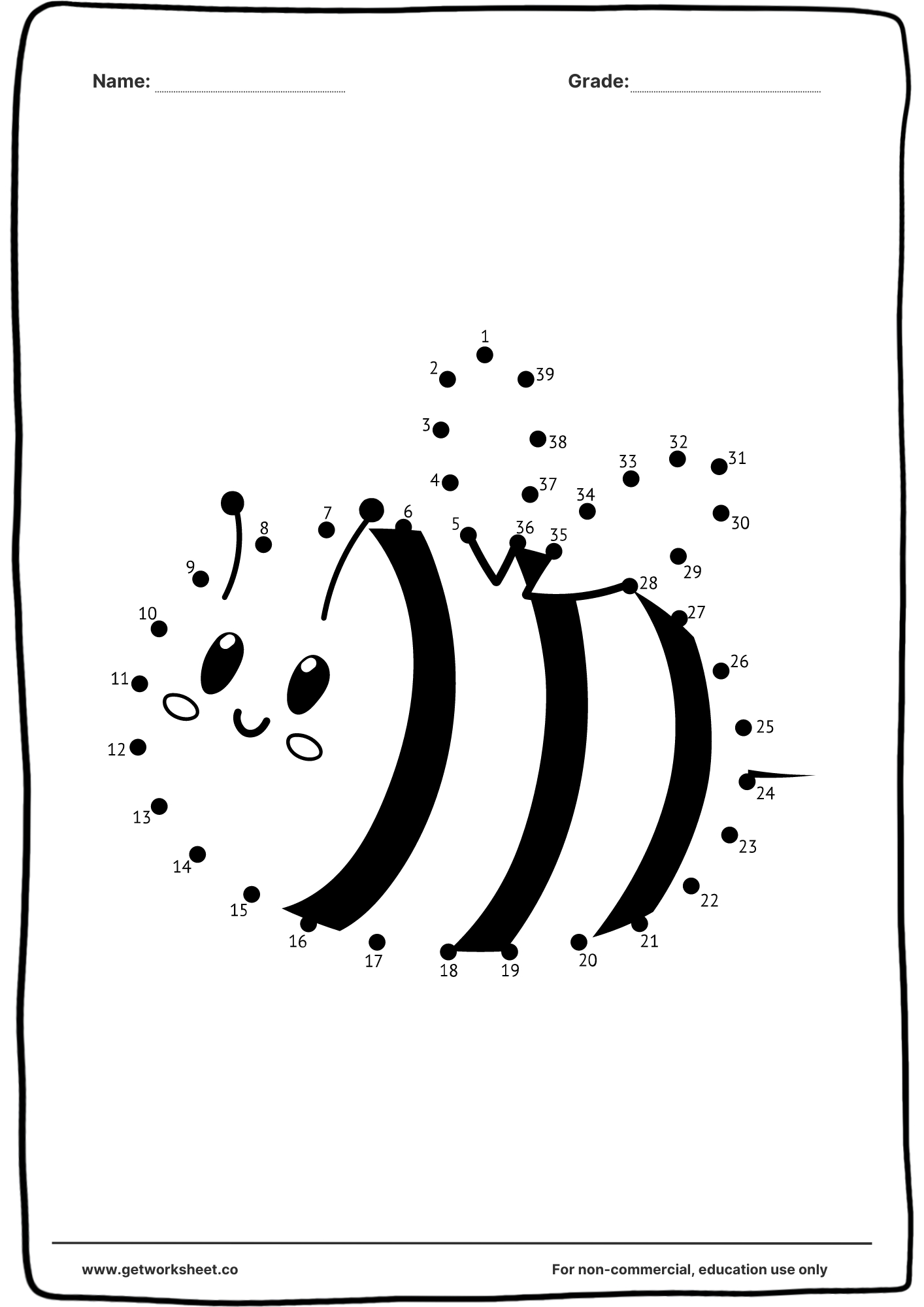 Free Connect The Dots Printable Worksheets Worksheets | Get Worksheet regarding Connect The Dots Printable