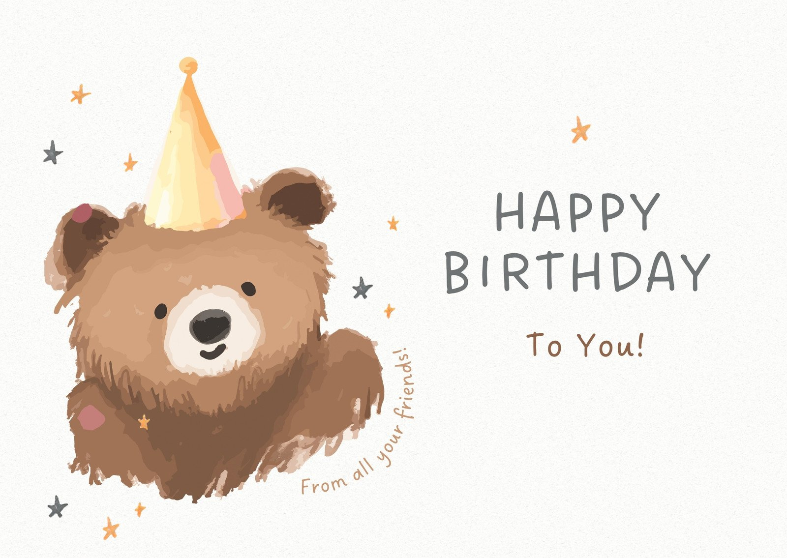Free, Custom Printable Birthday Card Templates | Canva with Happy Birthday Card Printable Free