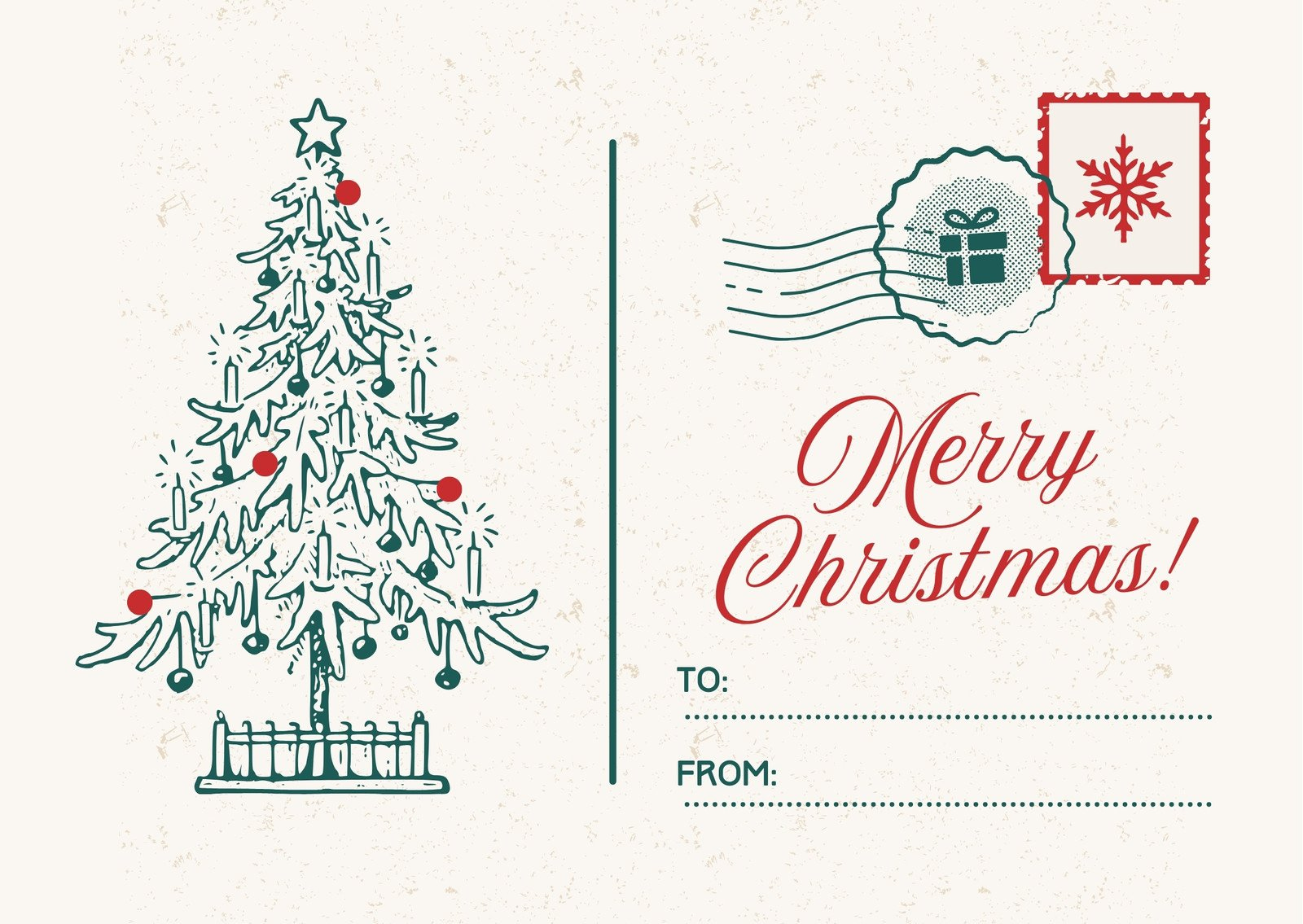 Free Custom Printable Christmas Card Templates | Canva regarding Free Christmas Card Printable Templates