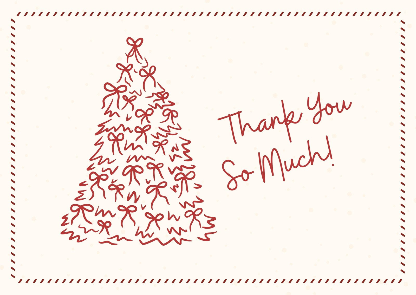 Free Custom Printable Christmas Thank You Card Templates | Canva intended for Xmas Thank You Cards Printable