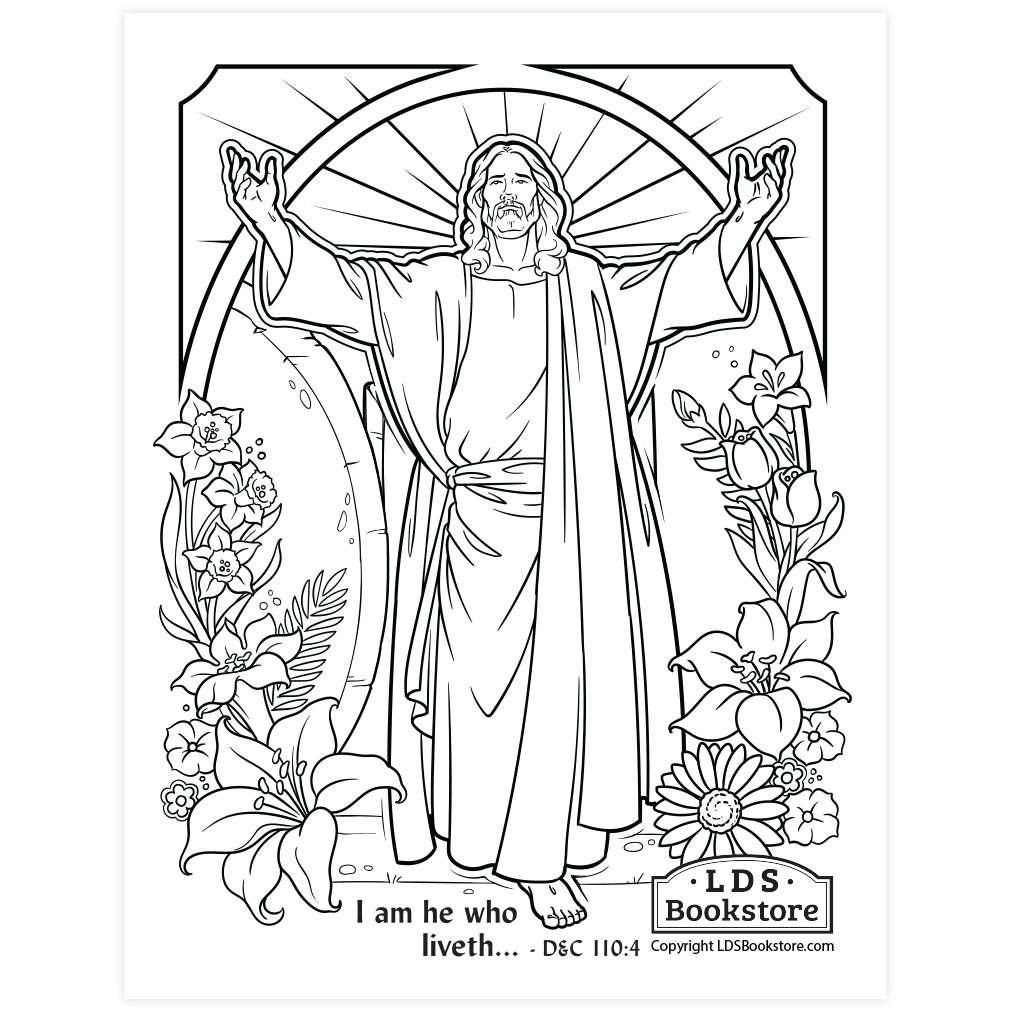 Free Easter Coloring Page - Printable regarding Free Printable Pictures of Jesus