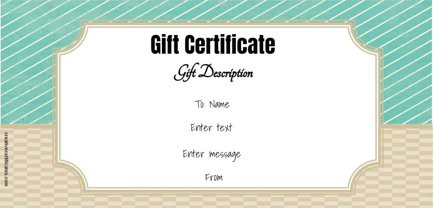 Free Gift Certificate Template | Customize Online And Print pertaining to Printable Gift Certificates Free Download