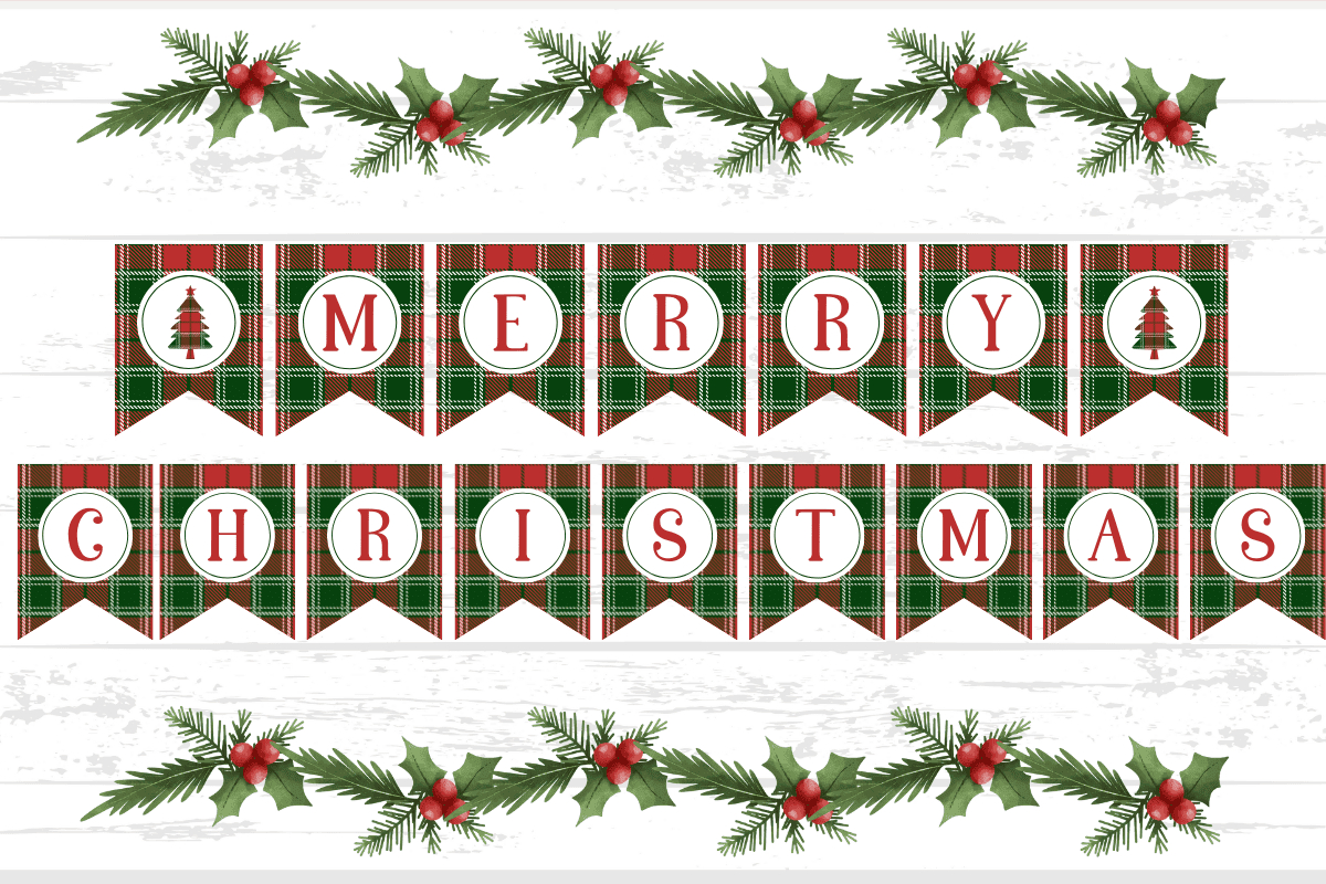 Free Merry Christmas Banner Printables - Prudent Penny Pincher with regard to Merry Christmas Printable Banner Free