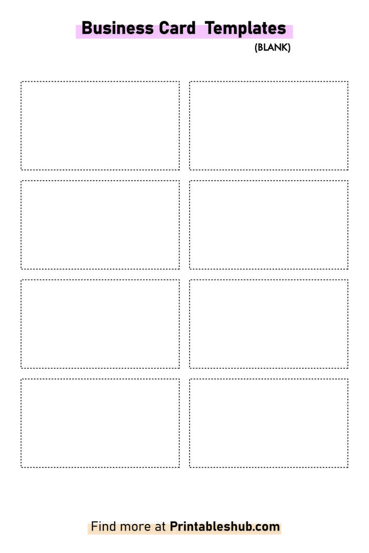 Free Printable Blank Business Card Template [Pdf Included] within Free Printable Business Card Maker