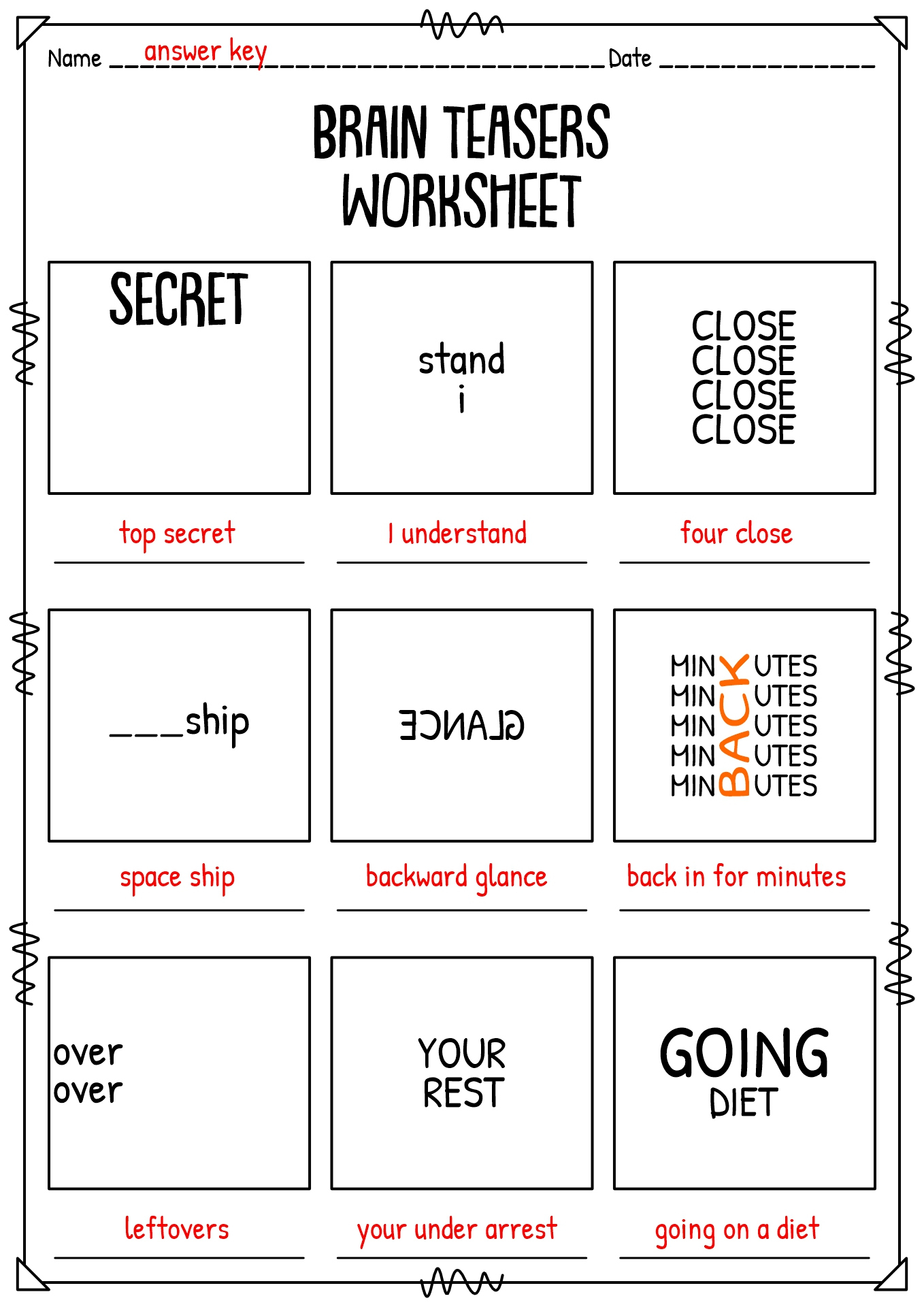 Free Printable Brain Teasers With Answers | Printablee | Printable with regard to Answer Key Printable Brain Teasers With Answers