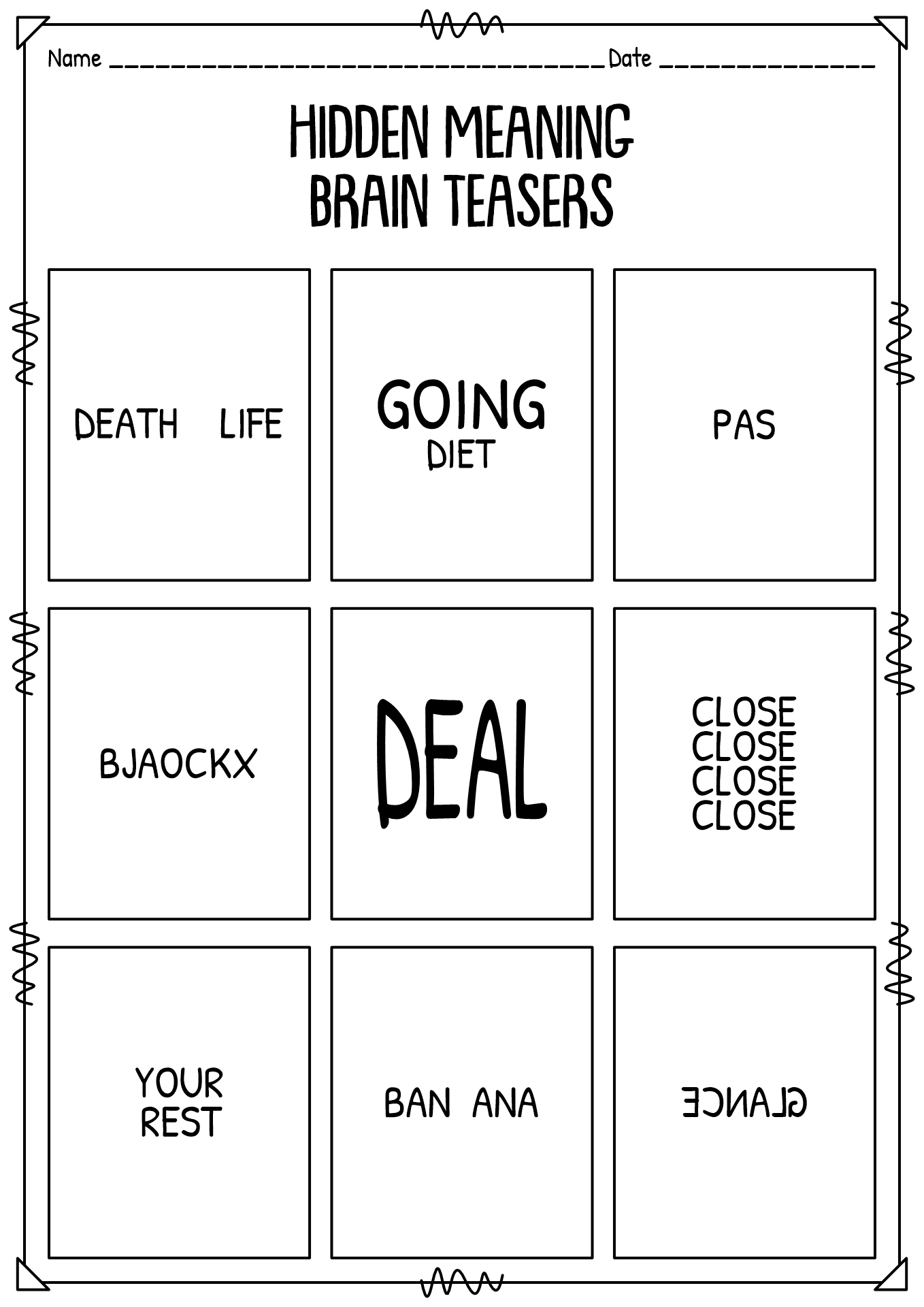 Free Printable Brain Teasers With Answers - Worksheets Library pertaining to Answer Key Printable Brain Teasers With Answers