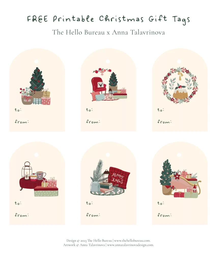 Free Printable Christmas Gift Tags Pdf | Cute And Cosy Design intended for Christmas Printable Gift Tags Free