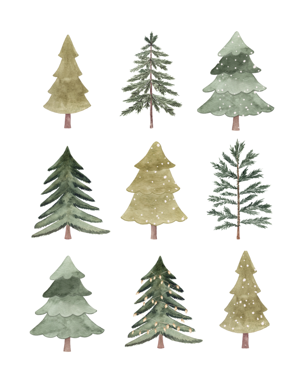 Free Printable Christmas Tree Art - Clean And Scentsible intended for Free Printable Picture of a Christmas Tree