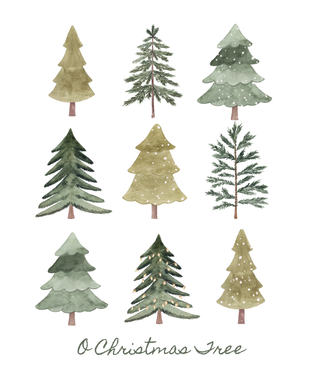 Free Printable Christmas Tree Art - Clean And Scentsible with regard to Free Printable Pictures For Christmas