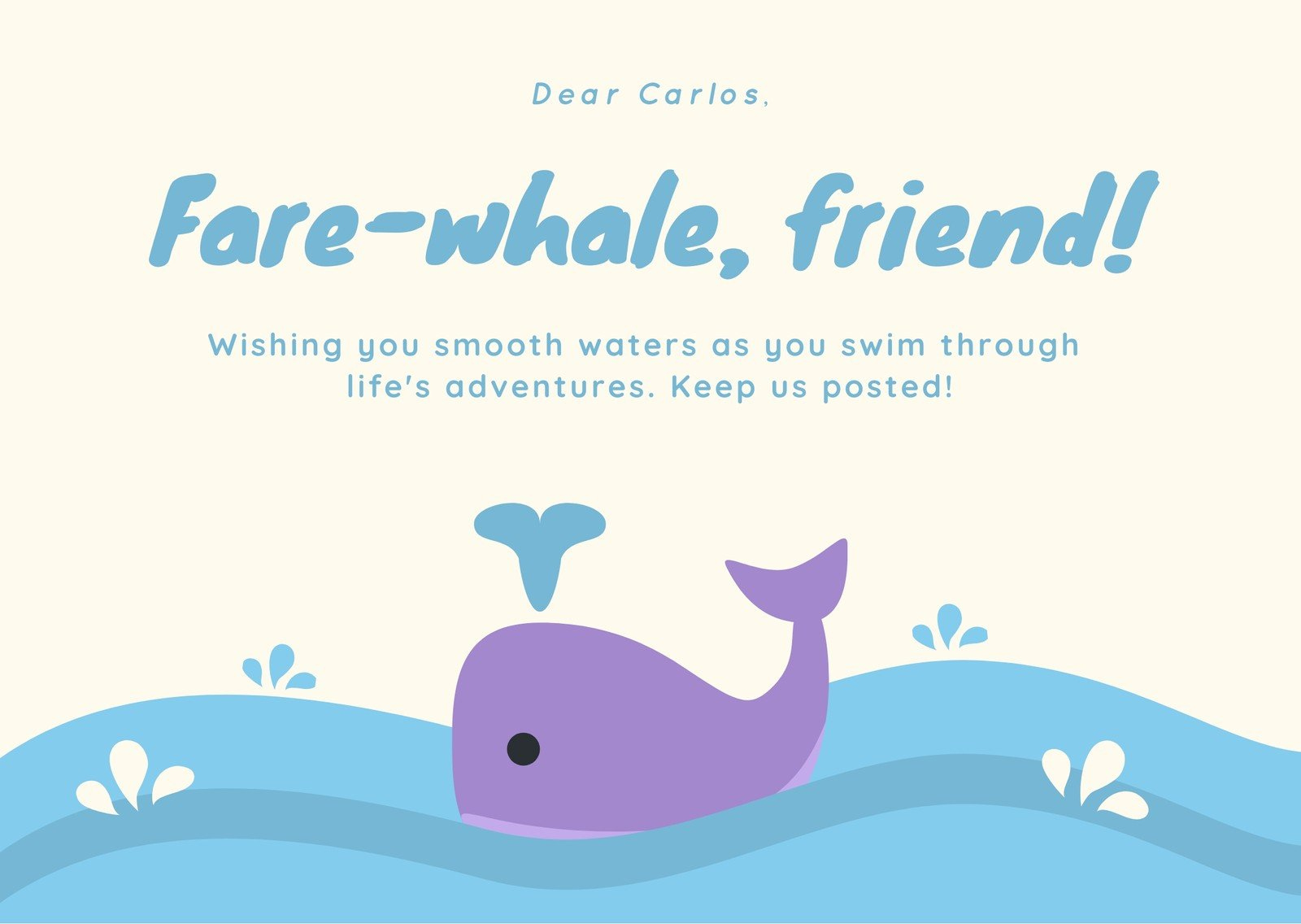 Free, Printable Farewell Card Templates To Personalize Online | Canva within Goodbye Card For Coworker Printable