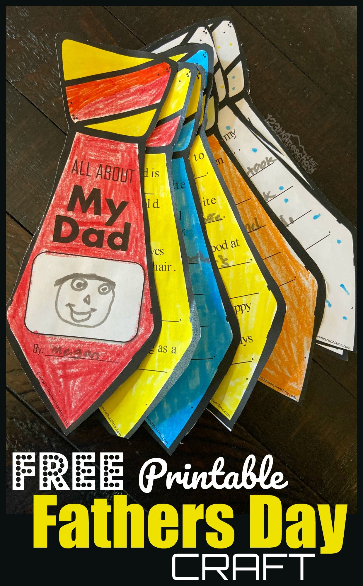 Free Printable Fathers Day Craft for Free Printable Fathers Day Crafts