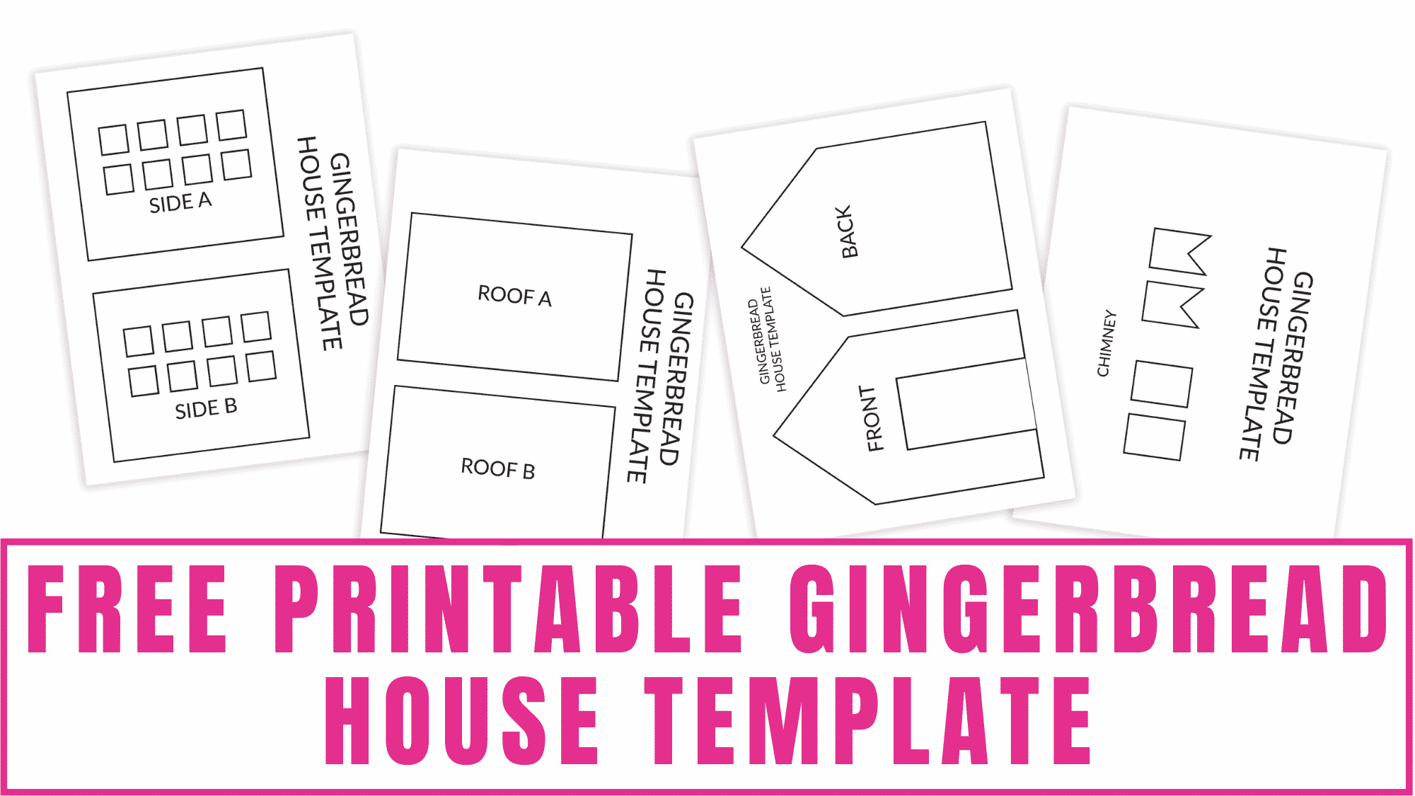Free Printable Gingerbread House Template regarding Large Gingerbread House Template Printable