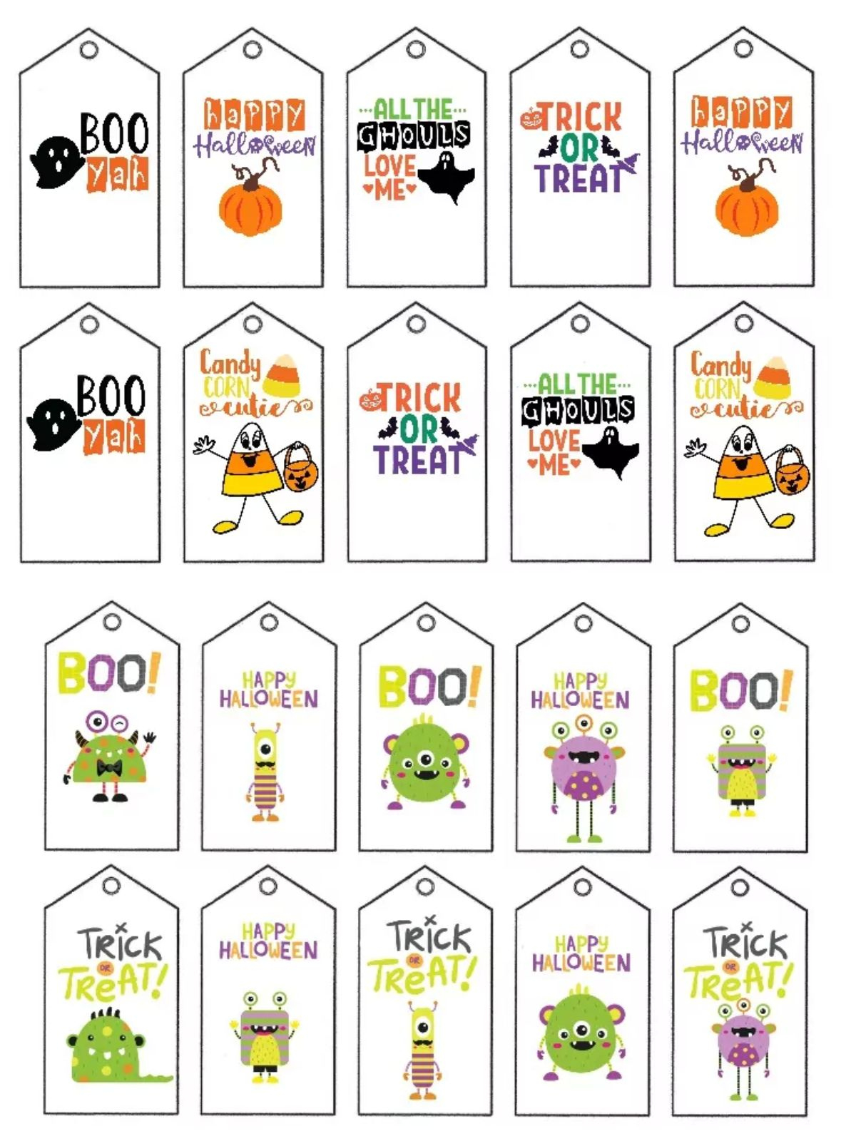 Free Printable Halloween Gift Tags - Walking On Sunshine Recipes inside Halloween Gift Tags Printable Free