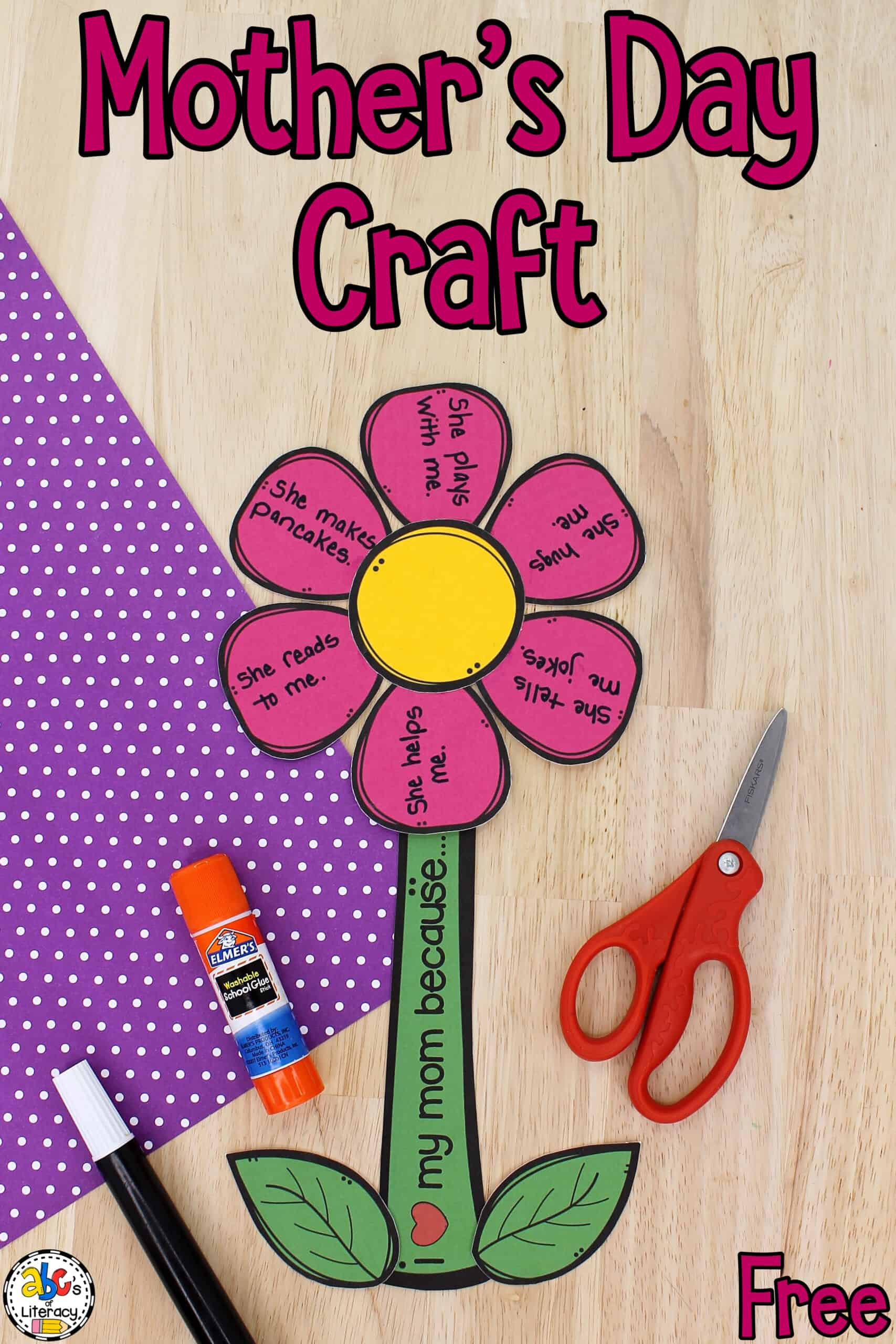 Free Printable Mothers Day Crafts Free Printable Mother'S Day with regard to Mother's Day Craft Printable