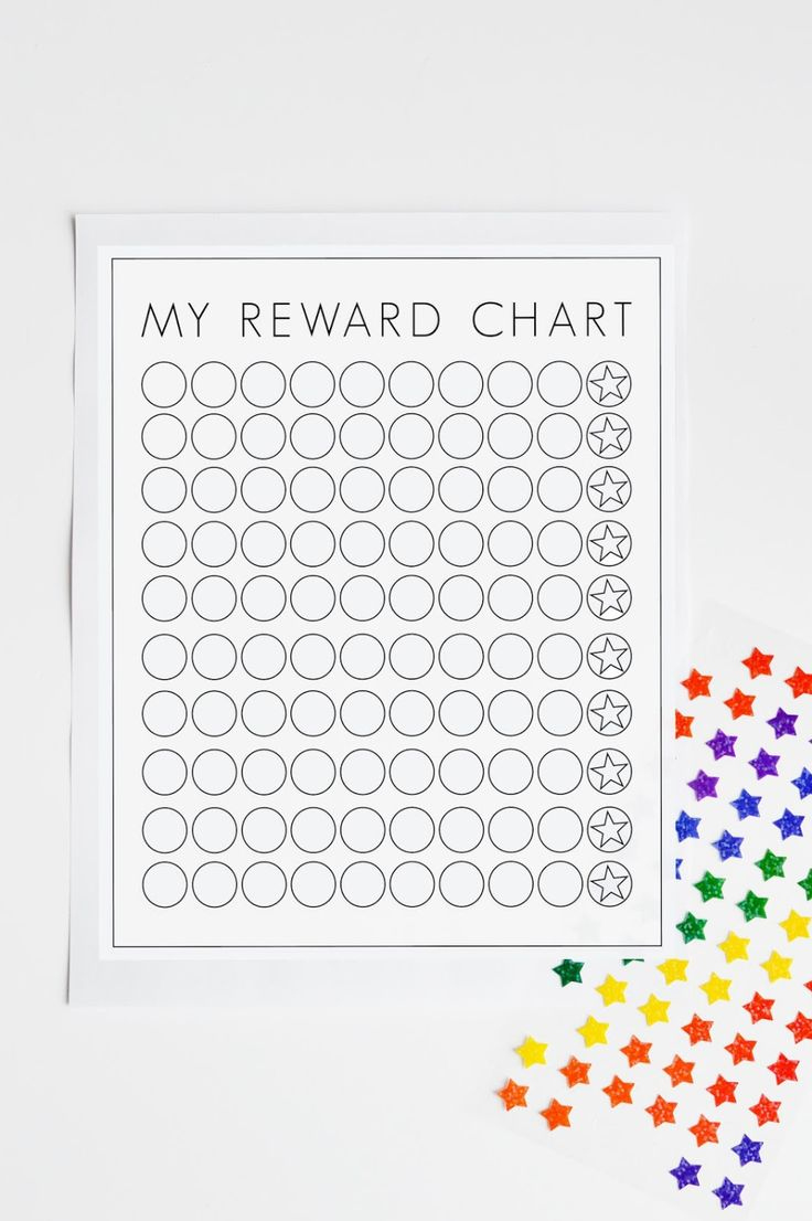 Free Printable Reward Chart with Free Printable Reward Sticker Chart