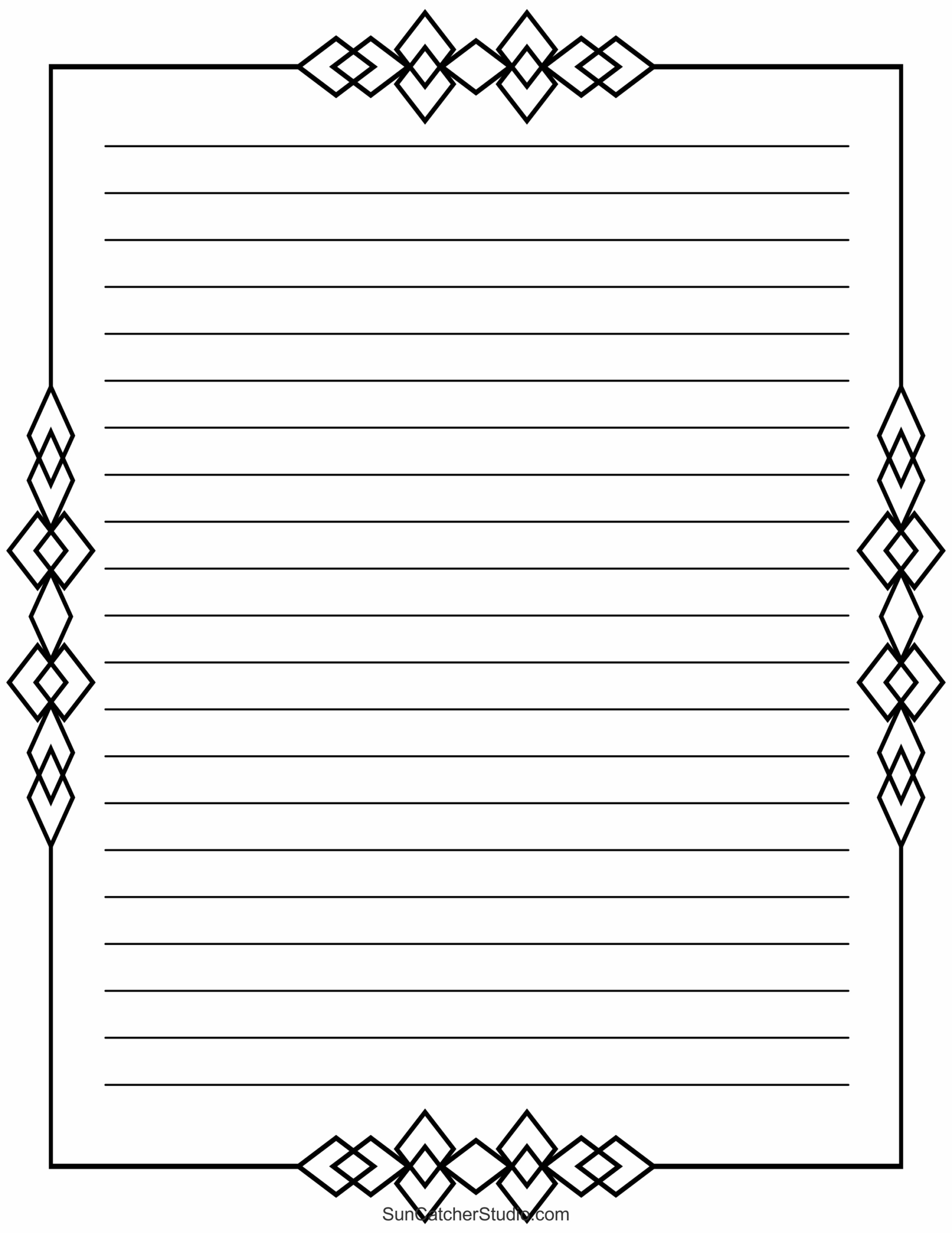 Free Printable Stationery And Lined Letter Writing Paper – Free in Cute Printable Notebook Paper