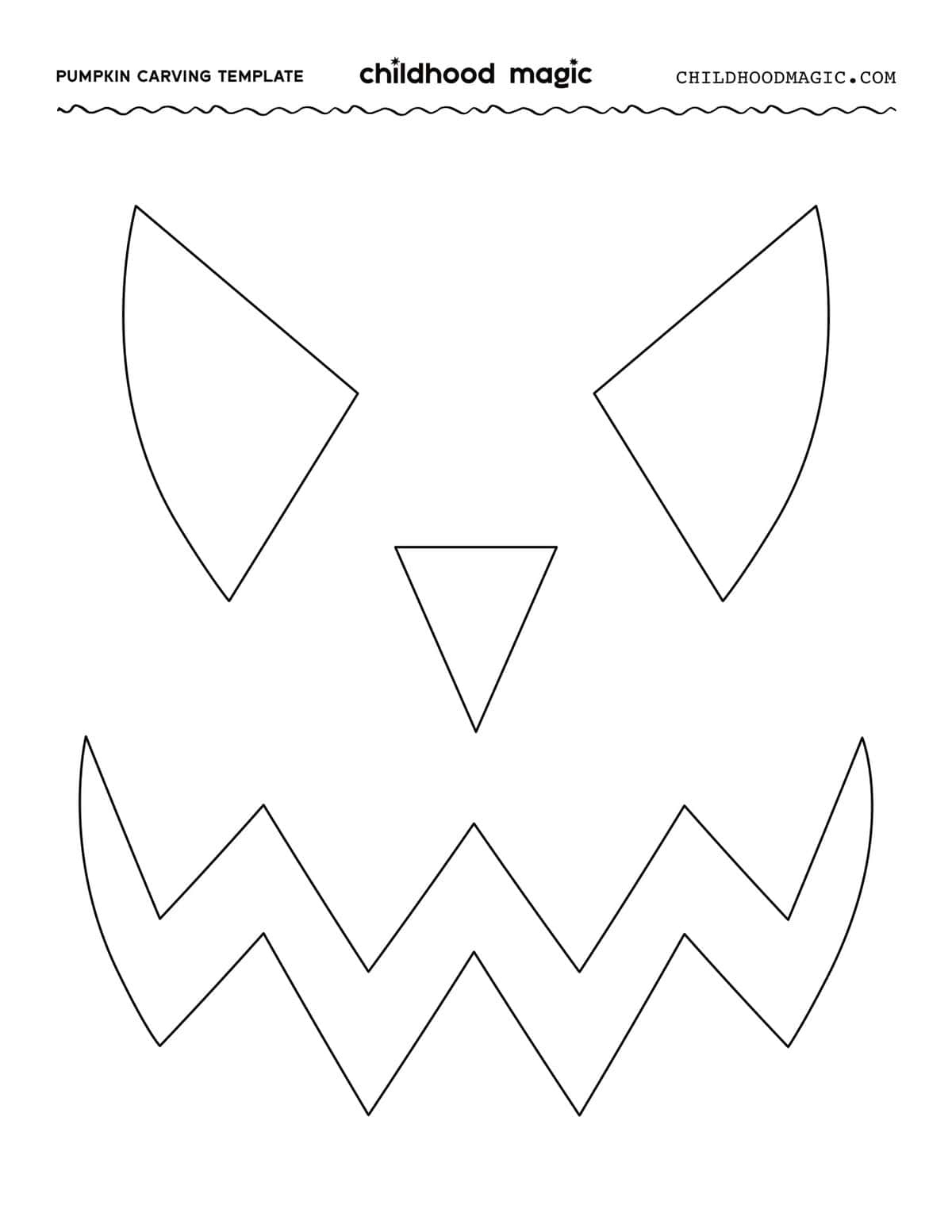 Free Printable Templates For Carving Pumpkins - Childhood Magic with regard to Jack O Lantern Stencil Printable