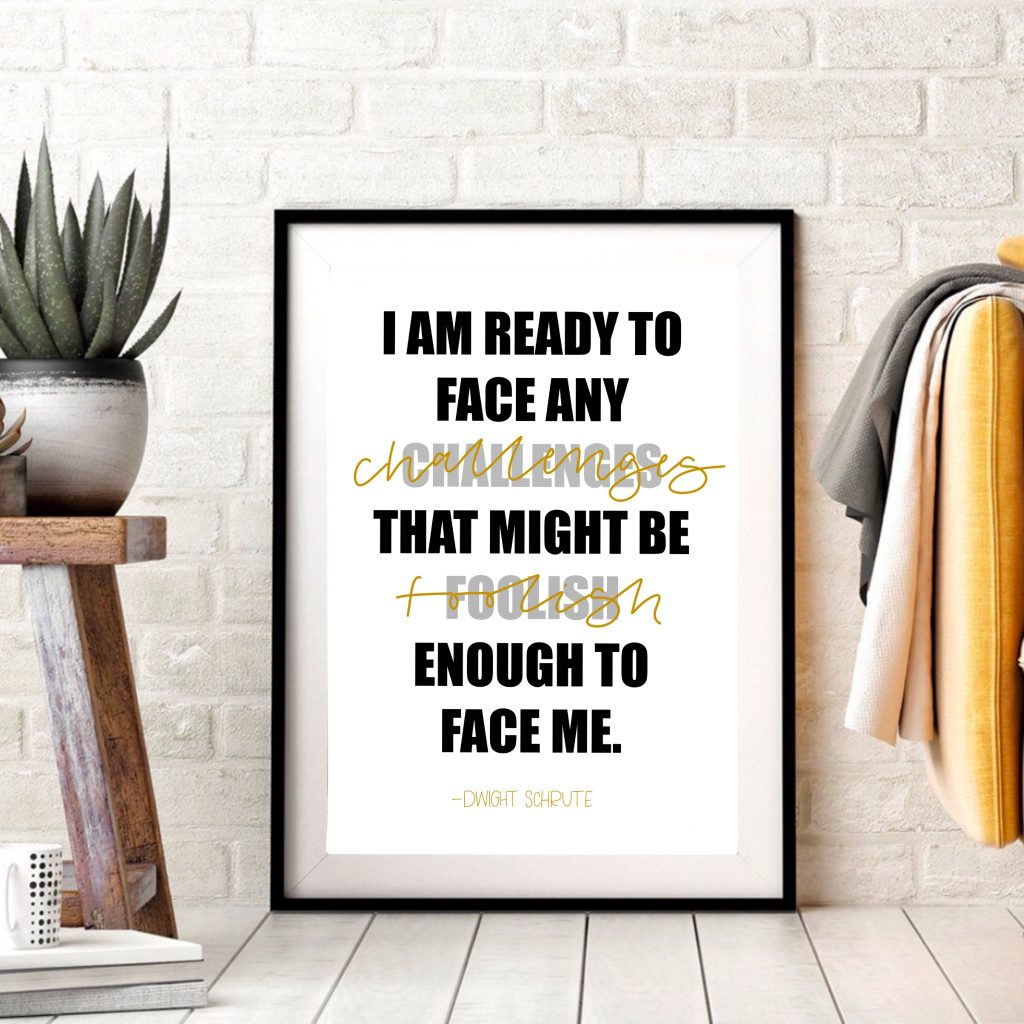 Free Printables - The Office Quotes | All Things Thrifty regarding Printable Quotes For Office Desk