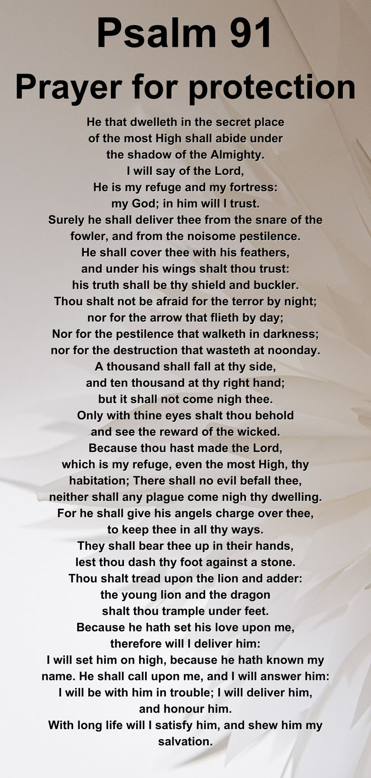 Free Psalm 91 Prayer Of Protection Printable Version throughout Printable Free Printable Psalm 91 Prayer