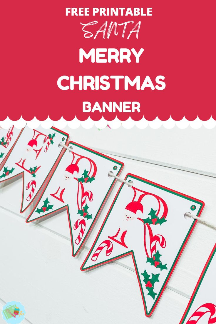 Free Santa Merry Christmas Banner Printable ⋆ Extraordinary Chaos regarding Merry Christmas Printable Banner Free