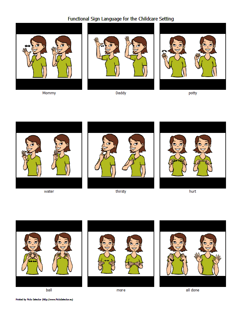 Free Sign Language Printables | Wordsofhisheart with Free Printable Sign Language Words With Pictures