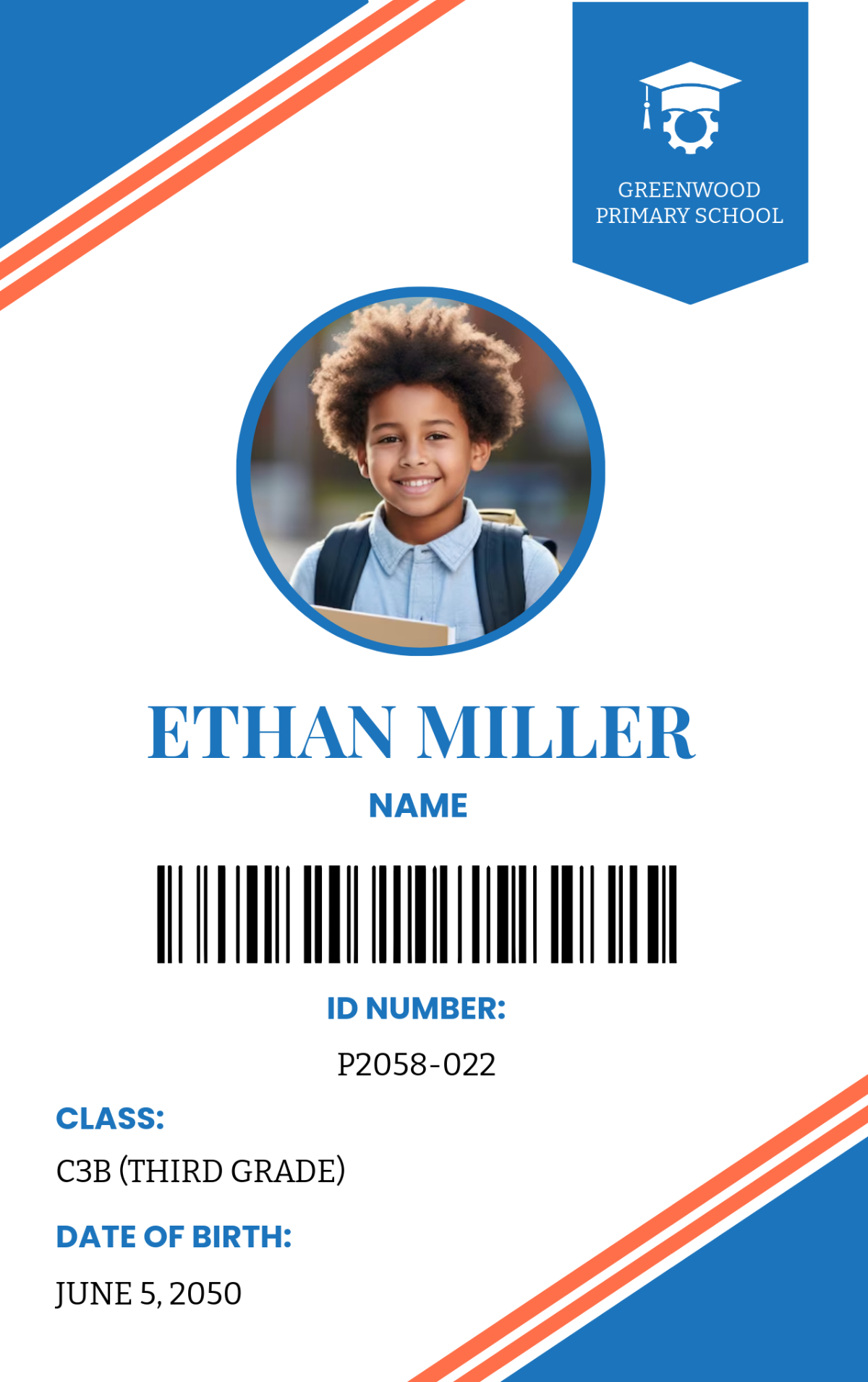 Free Student Id Card Templates, Editable And Printable inside Printable Id Cards For Students