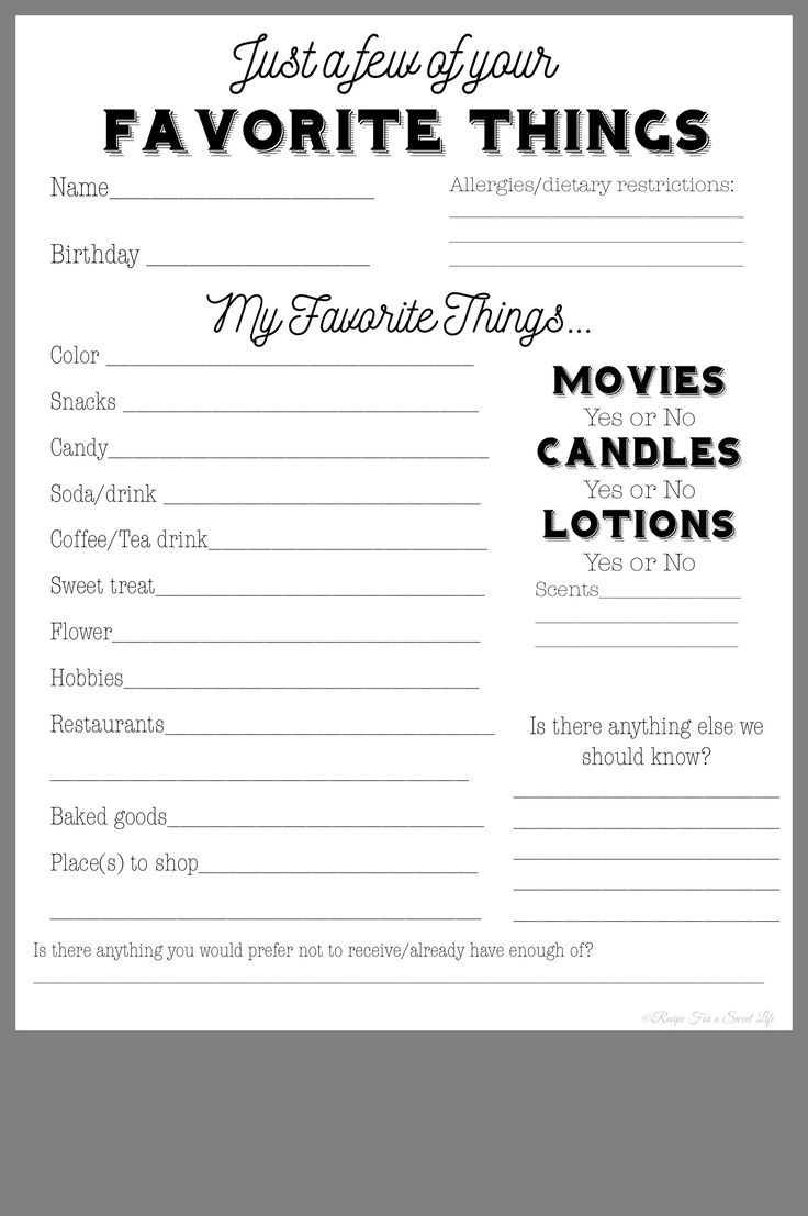 Get To Know Our Staff/Birthday | Teacher Favorite Things, Teacher regarding Staff Favorites Printable Employee Favorite Things List