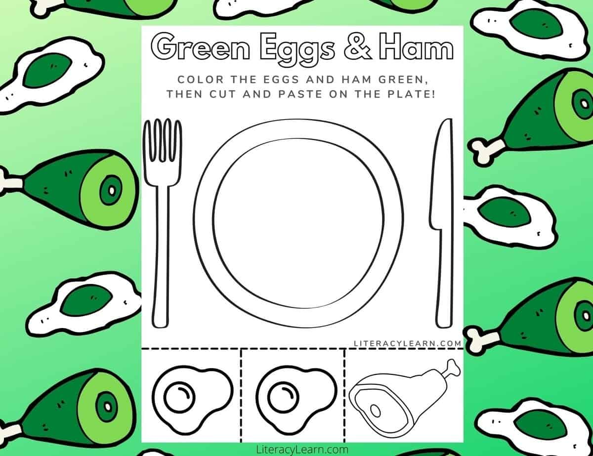 Green Eggs &amp;amp; Ham Printable Worksheet - Literacy Learn intended for Printable Green Eggs And Ham Activities