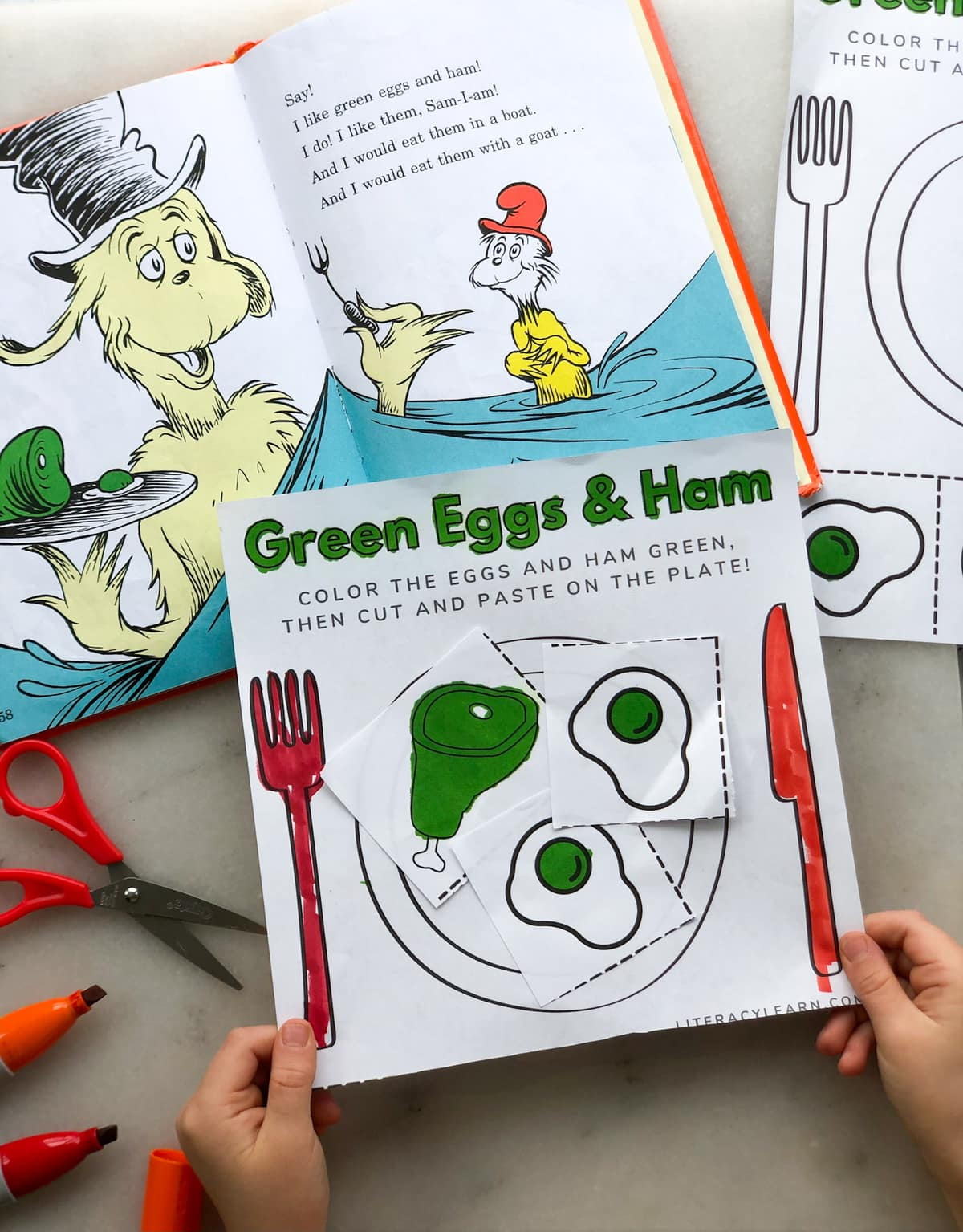 Green Eggs &amp;amp; Ham Printable Worksheet - Literacy Learn regarding Printable Green Eggs And Ham Activities