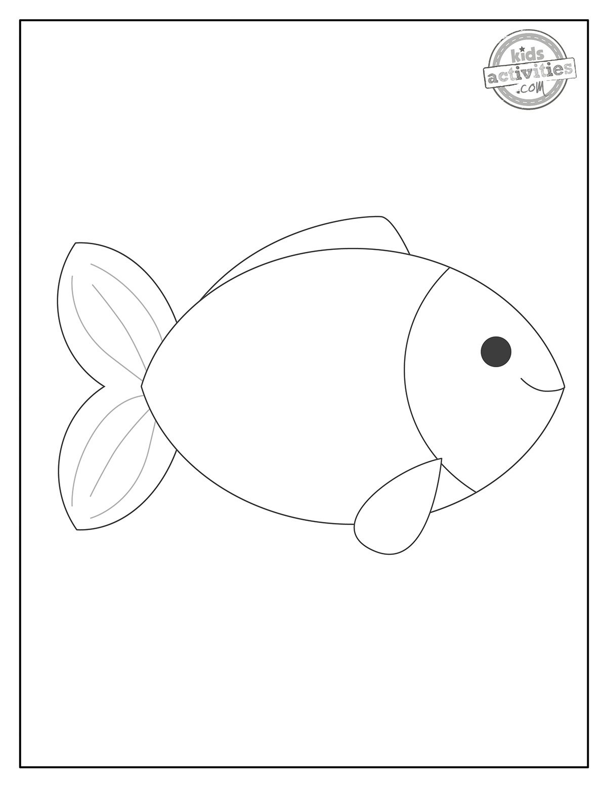 Gulp Gulp Free Fish Template To Print! | Kids Activities Blog within Cut Out Printable Fish Template