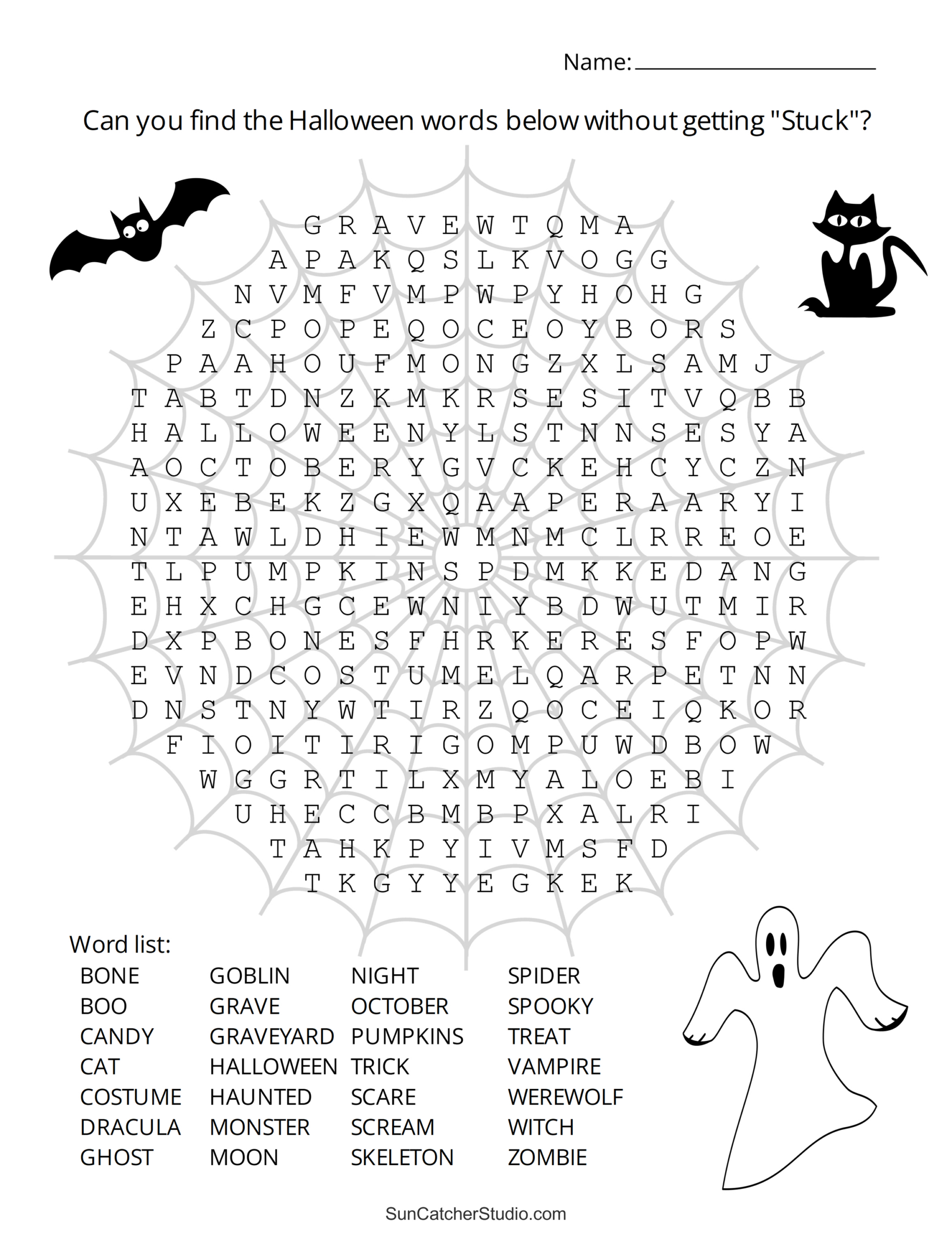 Halloween Word Search (Free Printable Puzzles) – Free Printables inside Halloween Word Search Puzzles Free Printable