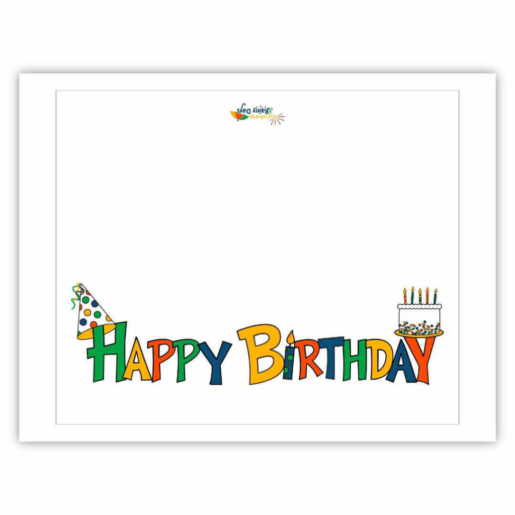 Happy Birthday Card Free Printable - Sunshine And Rainy Days for Happy Birthday Card Printable Free
