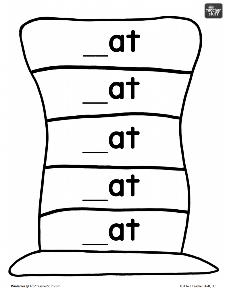 Hat Printables For Dr. Seuss, Cat In The Hat, Or Just Hats! | A To regarding Cat and the Hat Printable Template