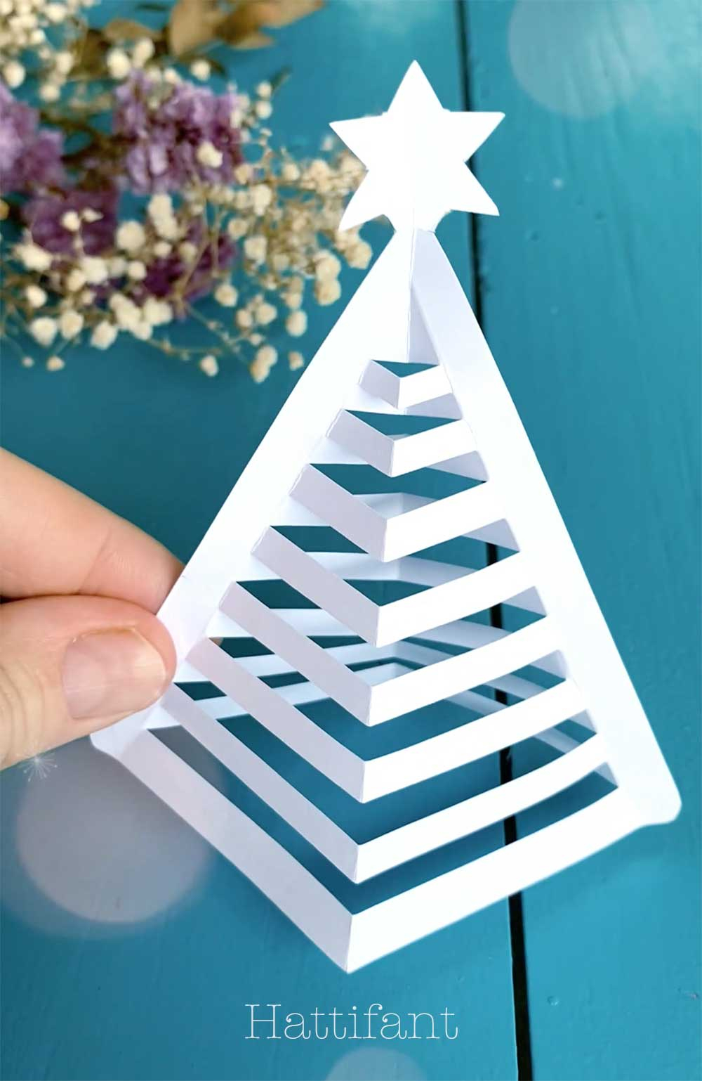 Hattifant'S 3D Paper Christmas Trees - Hattifant inside Printable 3d Paper Christmas Tree Template