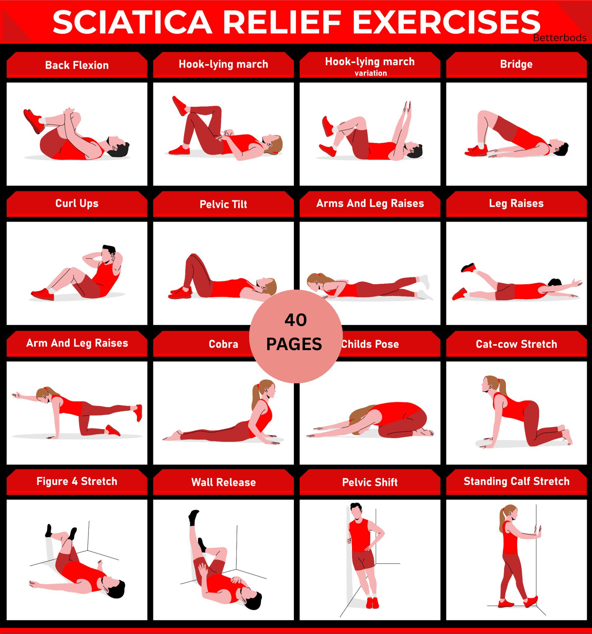 Herniated Disc Sciatica Exercises For Seniors Printable Sciatica inside Sciatica Exercises For Seniors Printable