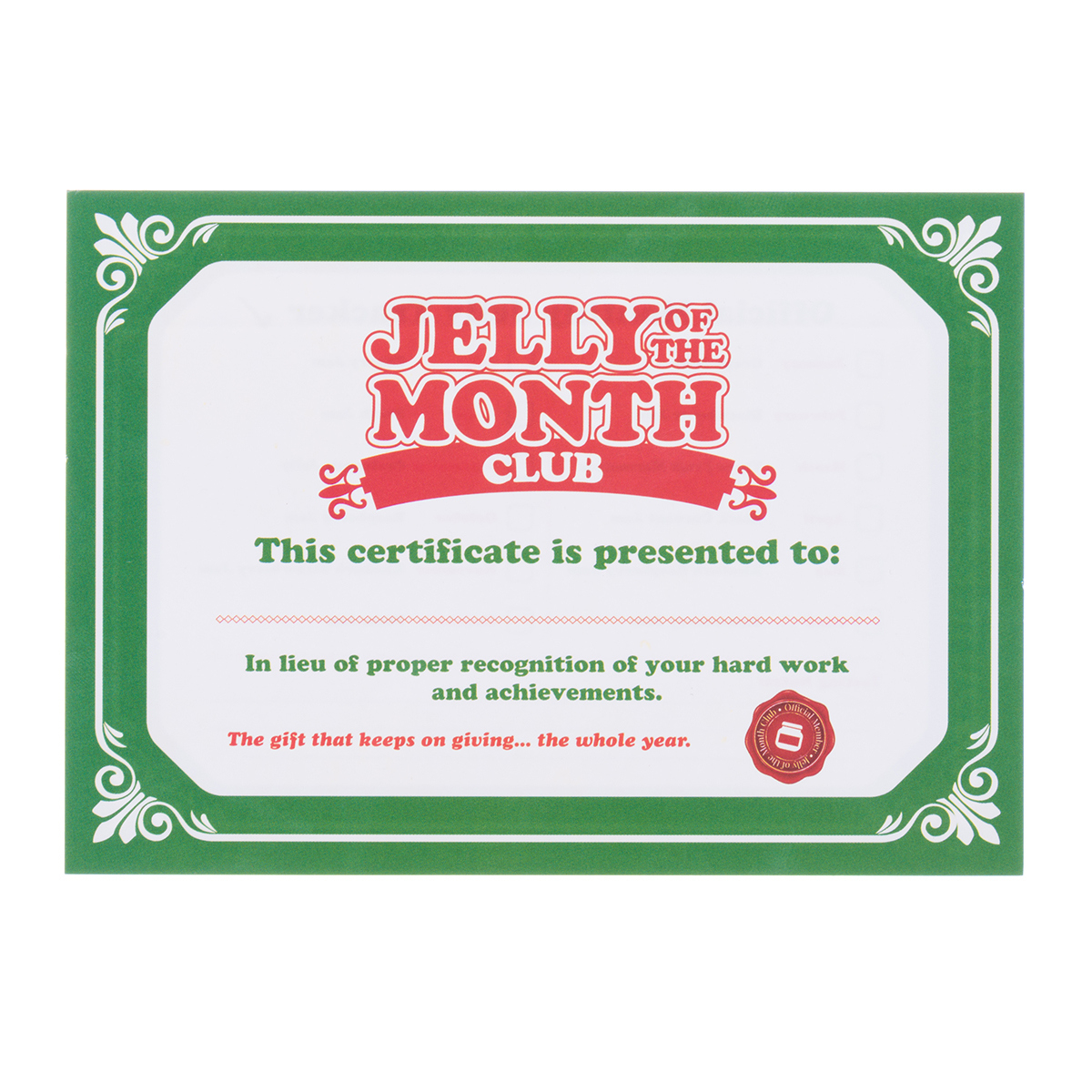 Jelly Of The Month Club Printable - Printable Party Favors throughout Jelly Of The Month Club Certificate Free Printable