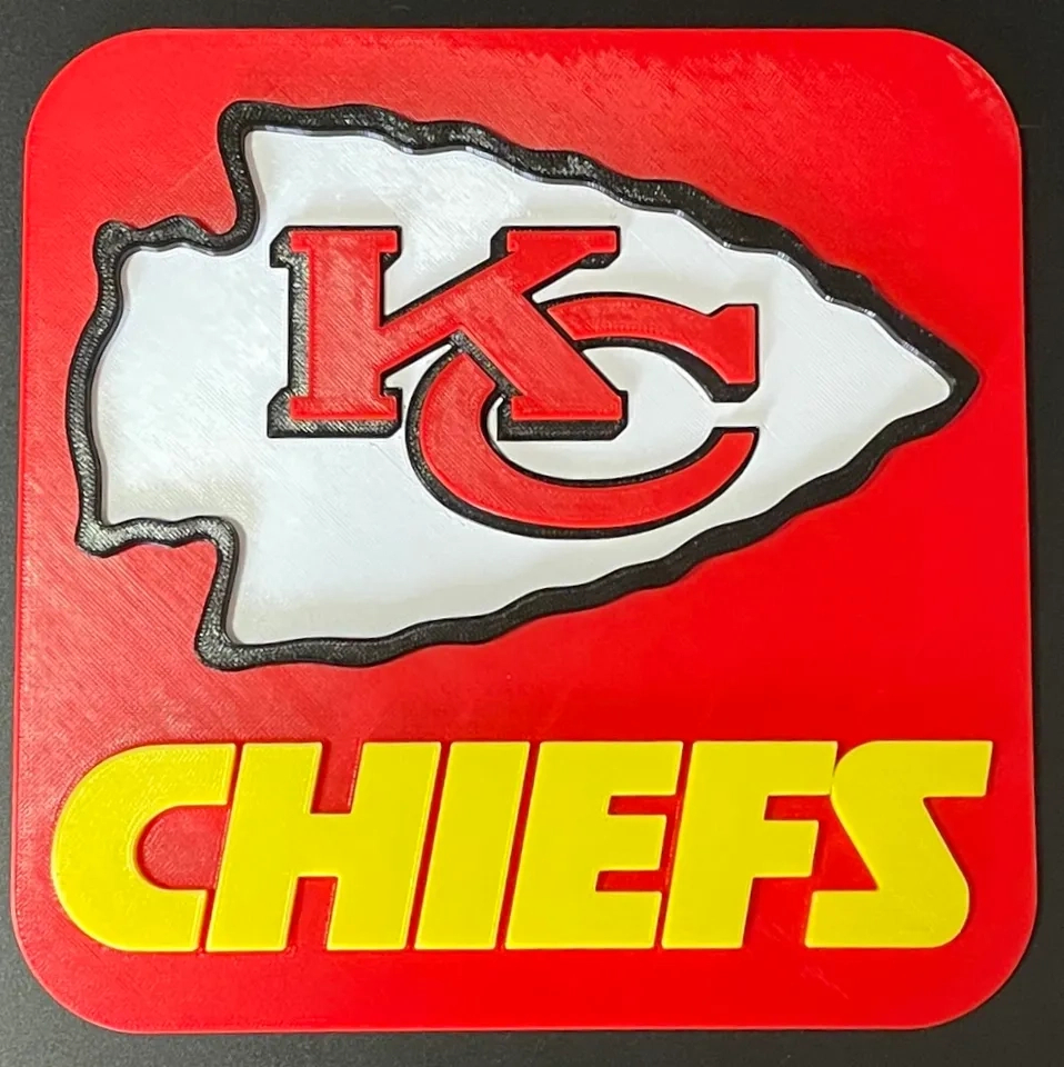 Kc Chief＇s Logojeff | Download Free Stl Model | Printables with regard to Kansas City Chiefs Free Printables