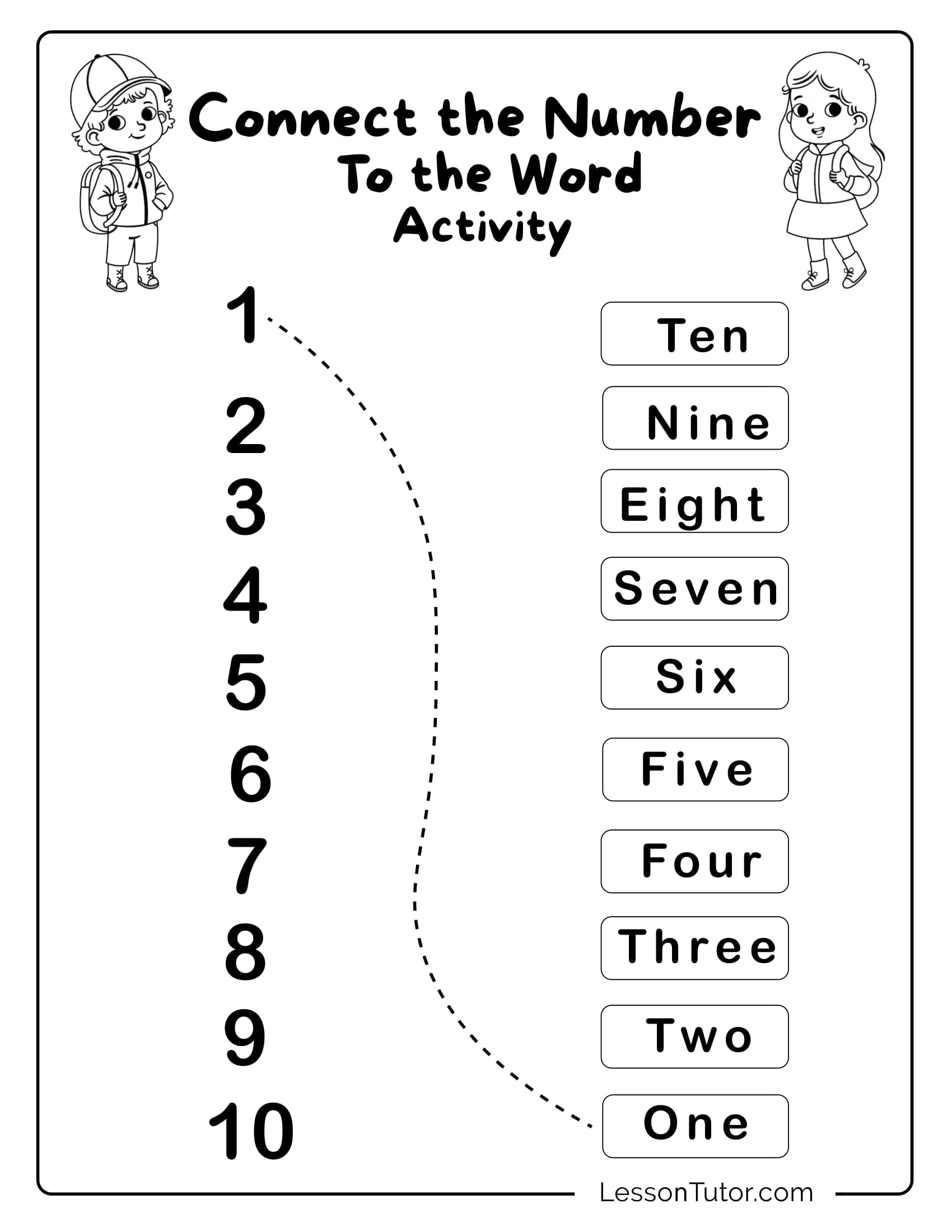 Kindergarten: Numbers In Words 1-30 Worksheets - Free Coloring regarding Printable Numbers In Word Form