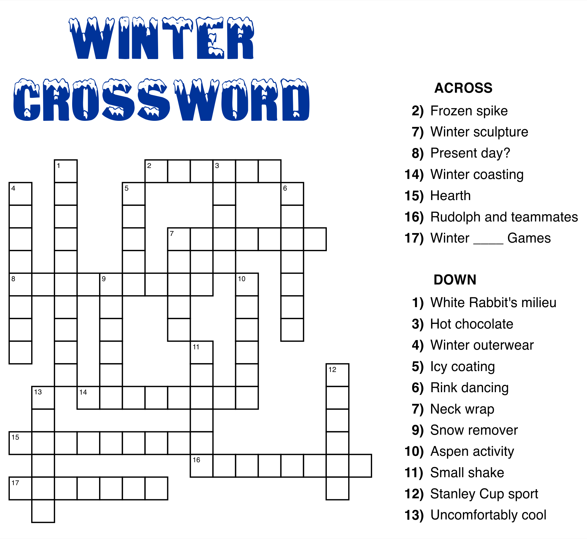 Large Print Easy Crossword Puzzles - 10 Free Pdf Printables for Easy Large Print Crossword Puzzles Printable