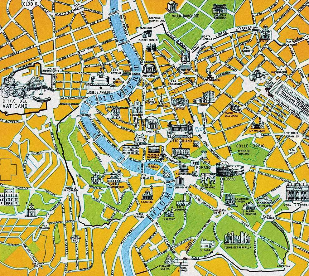 Large Rome Maps For Free Download And Print | High-Resolution And with regard to City Map of Rome Printable