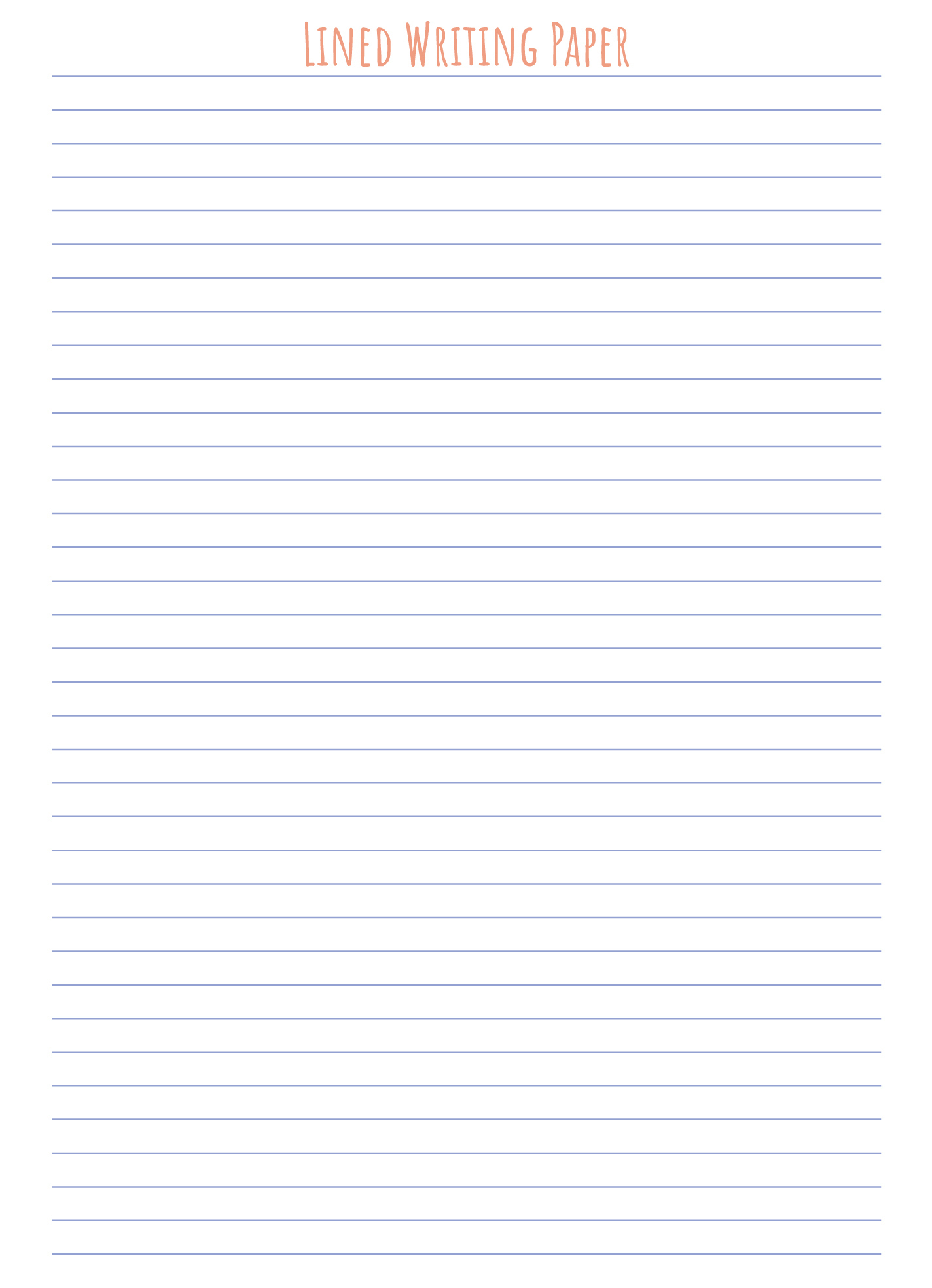 Lined Writing Paper Free Google Docs Template - Gdoc.io in Free Printable Writing Paper with Lines