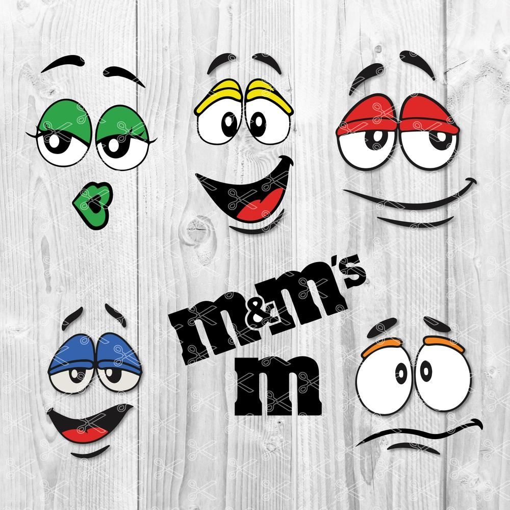 M &amp;amp; M Face Bundle Svg, M&amp;amp;M Faces Svg, M&amp;amp;M Logo Svg, Png Dxf Eps File intended for Printable M&amp;amp;M Faces Svg Free