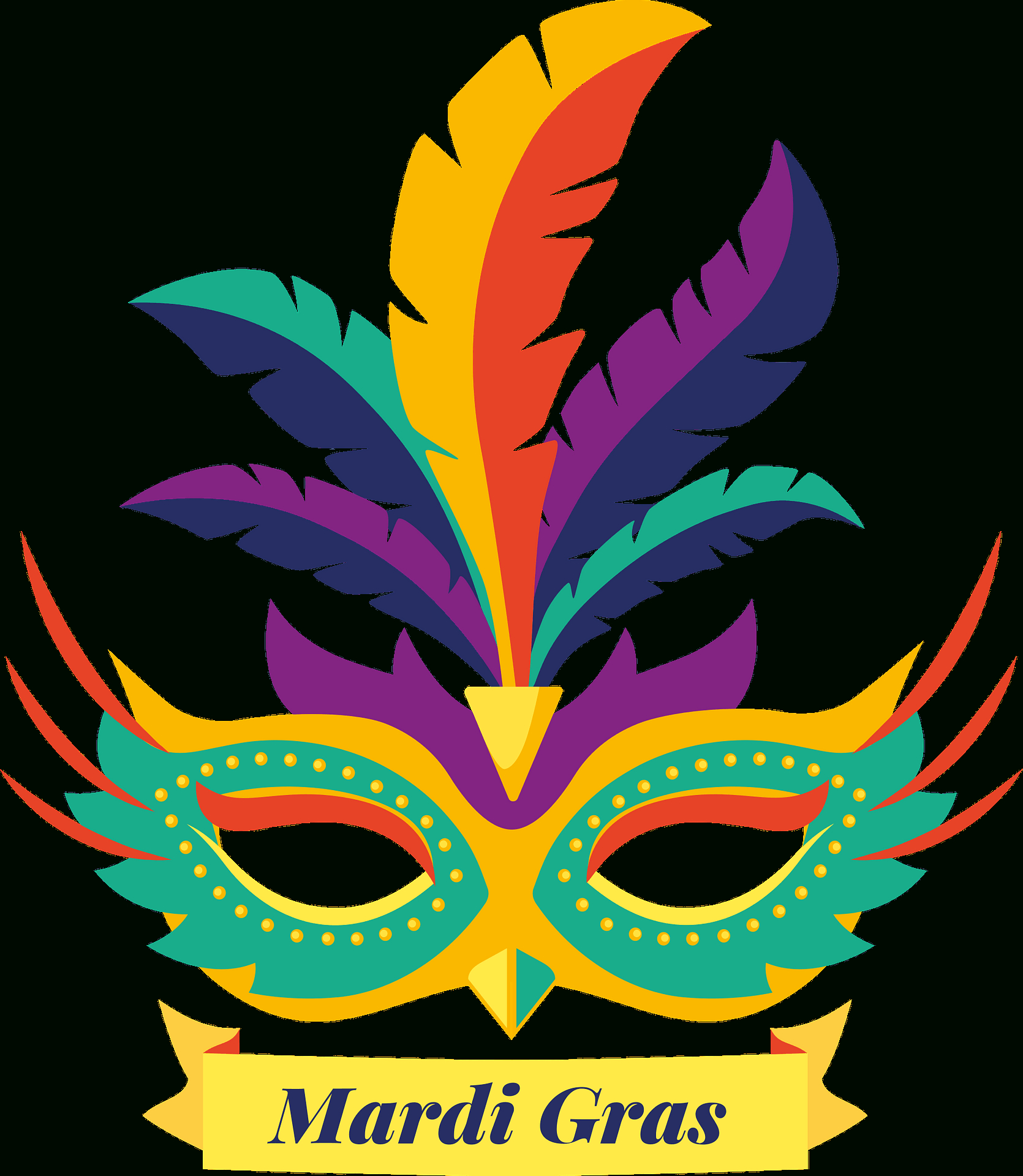 Mardi Gras - Free Vector Clipart Images On Creazilla throughout Free Printable Mardi Gras Clip Art