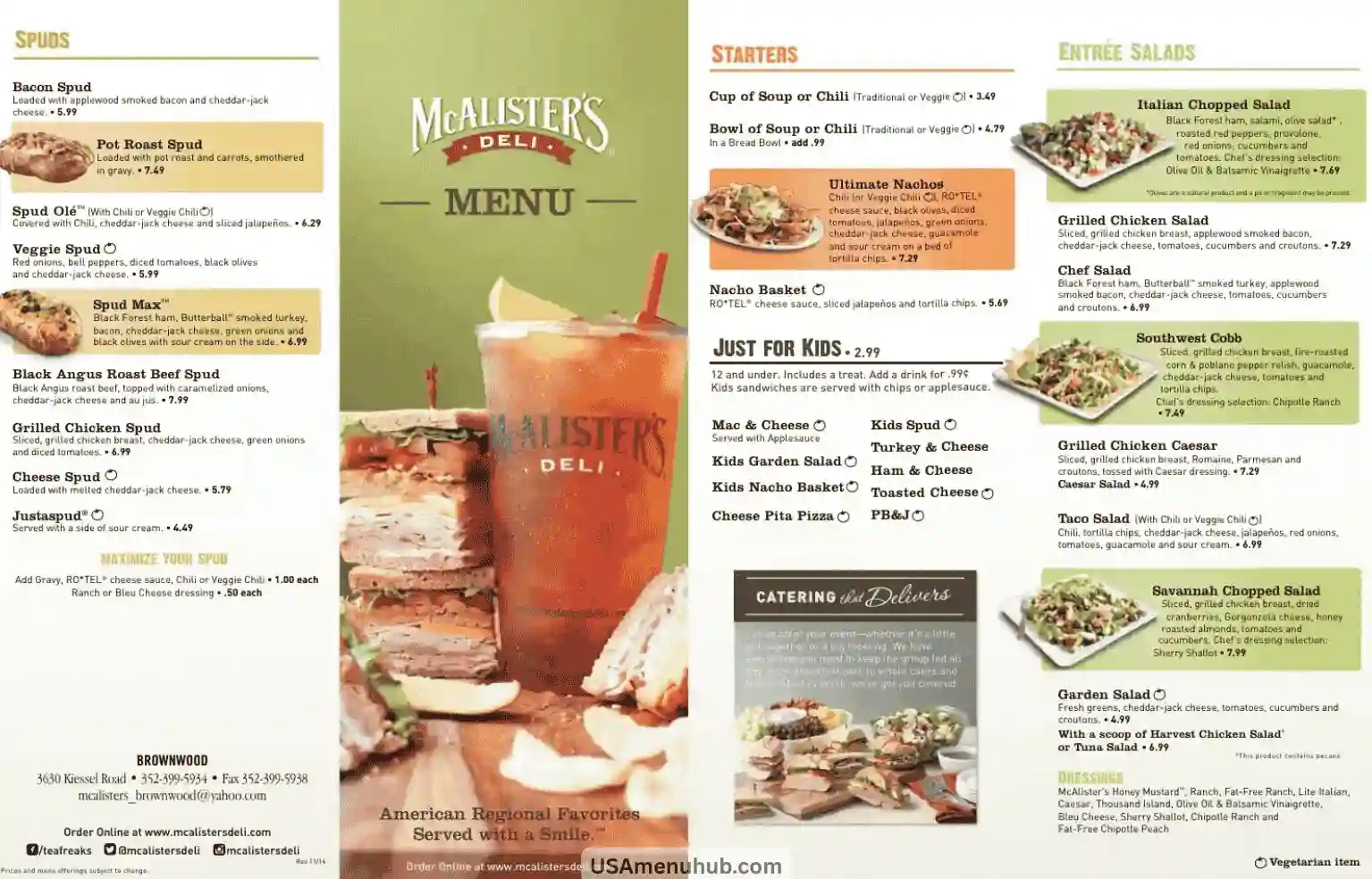 Mcalister'S Menu 2025 – Sandwiches, Salads & Prices Guide inside Mcalister's Printable Menu with Prices and Pictures