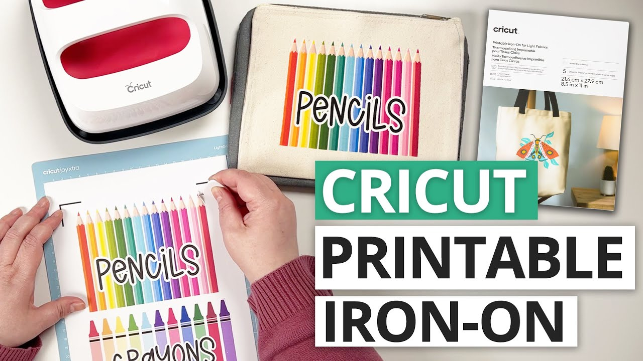 New Cricut - How To Use Printable Iron On For Light Fabrics inside How To Use Printable Iron On Cricut