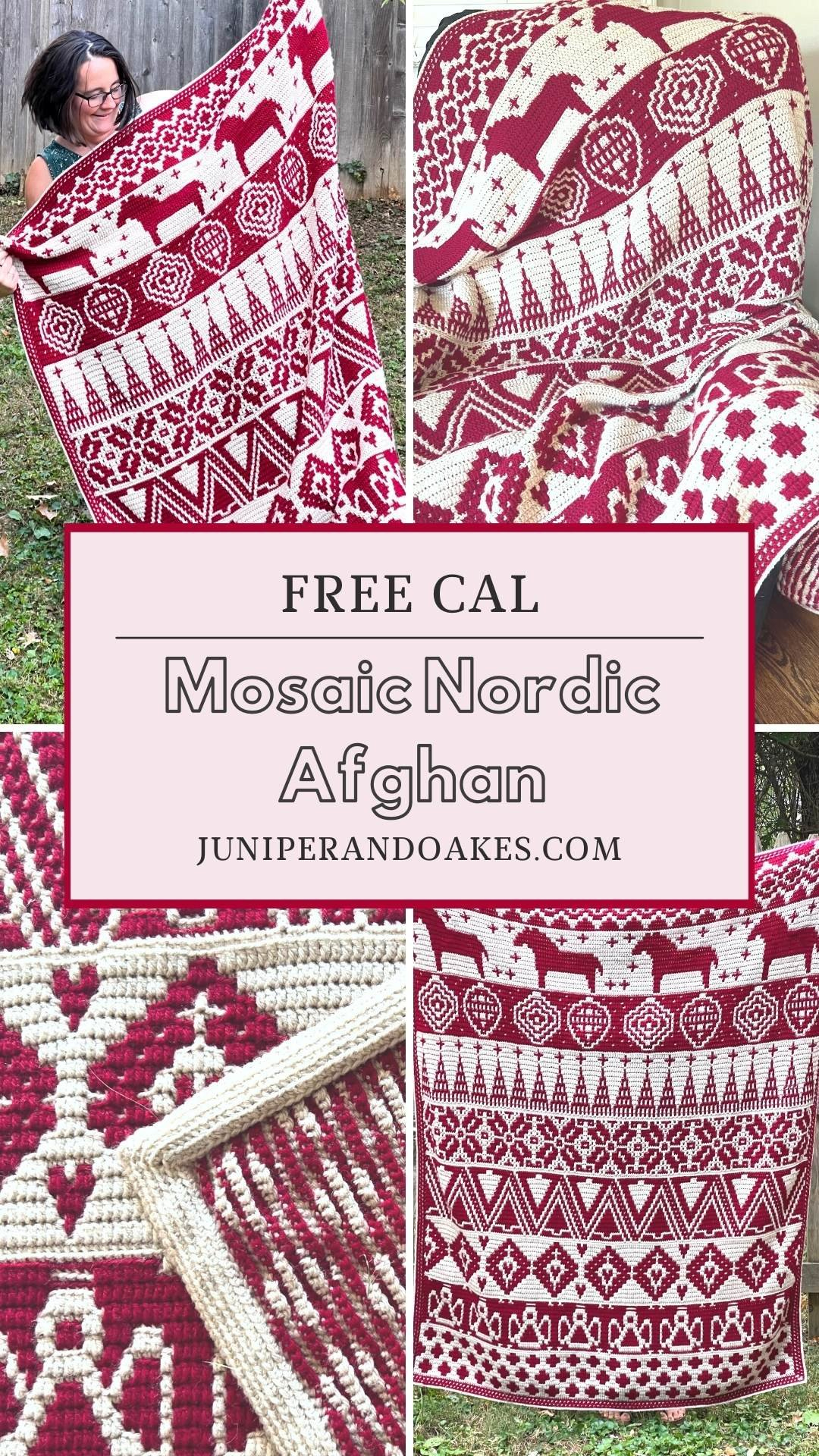Nordic Star - Free Overlay Mosaic Crochet Chart - Mosaic Nordic throughout Printable Mosaic Crochet Patterns Free
