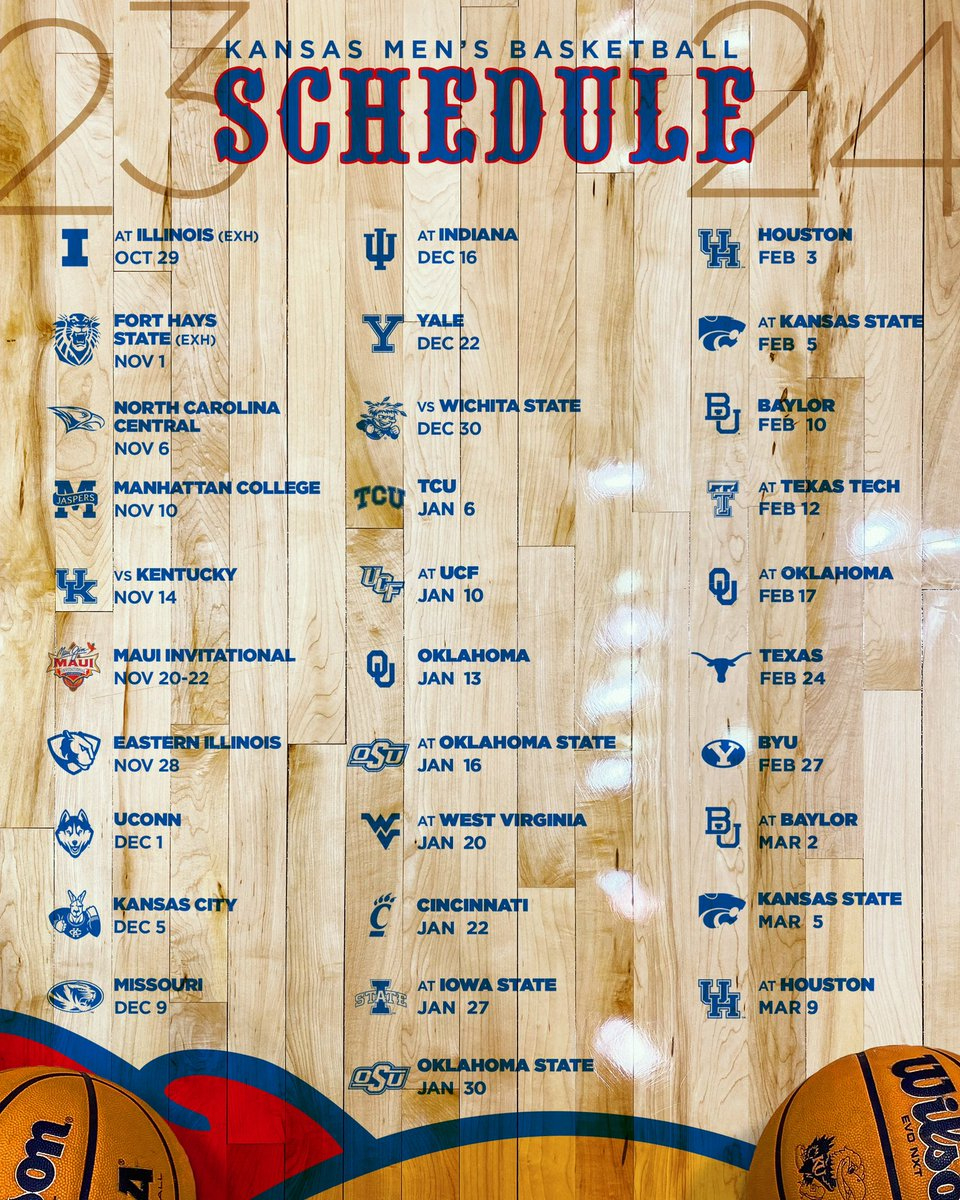 Our Full 2023-24 Schedule 🤩 Let Us Know Below Which Game You Are regarding Kansas Jayhawks Basketball Schedule Printable